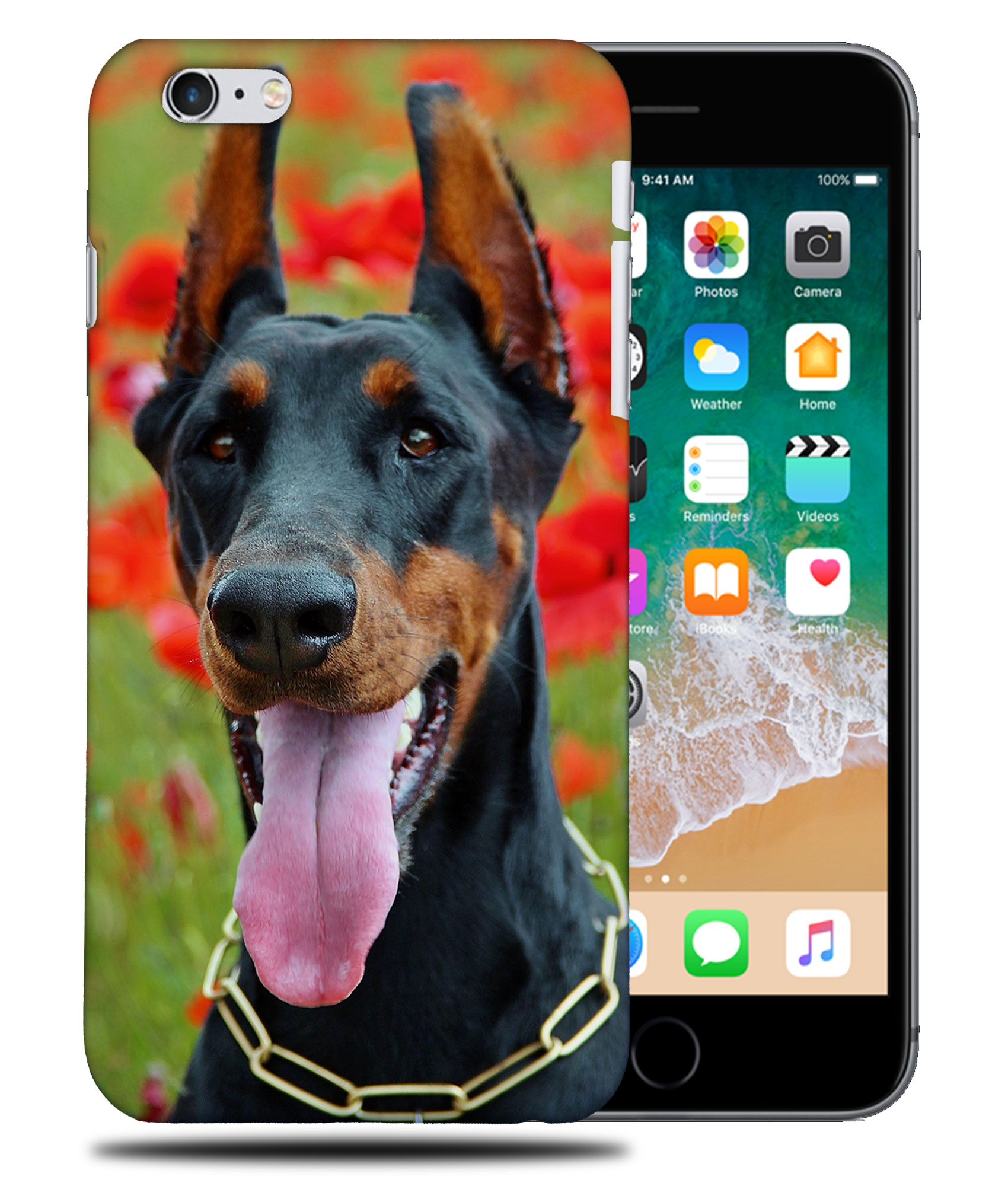 CASE COVER FOR APPLE IPHONE|DOBERMAN DOG 1 - Foto 33 di 44