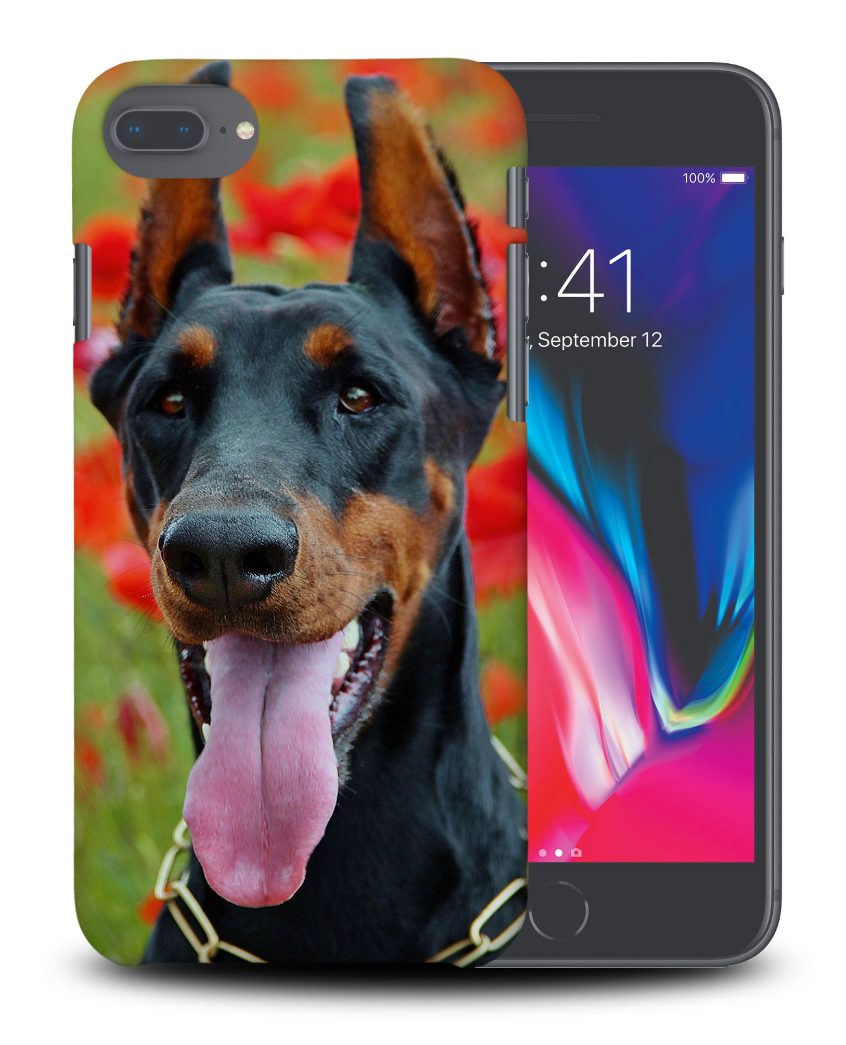 CASE COVER FOR APPLE IPHONE|DOBERMAN DOG 1 - Foto 30 di 44