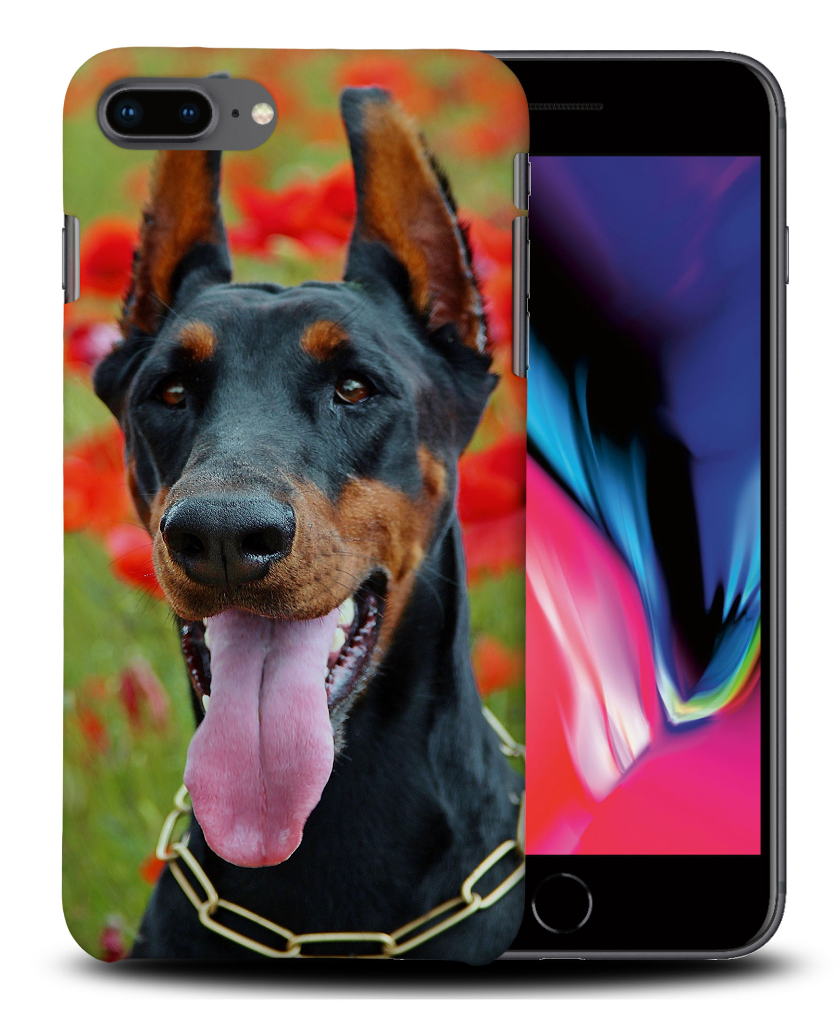 CASE COVER FOR APPLE IPHONE|DOBERMAN DOG 1 - Foto 29 di 44