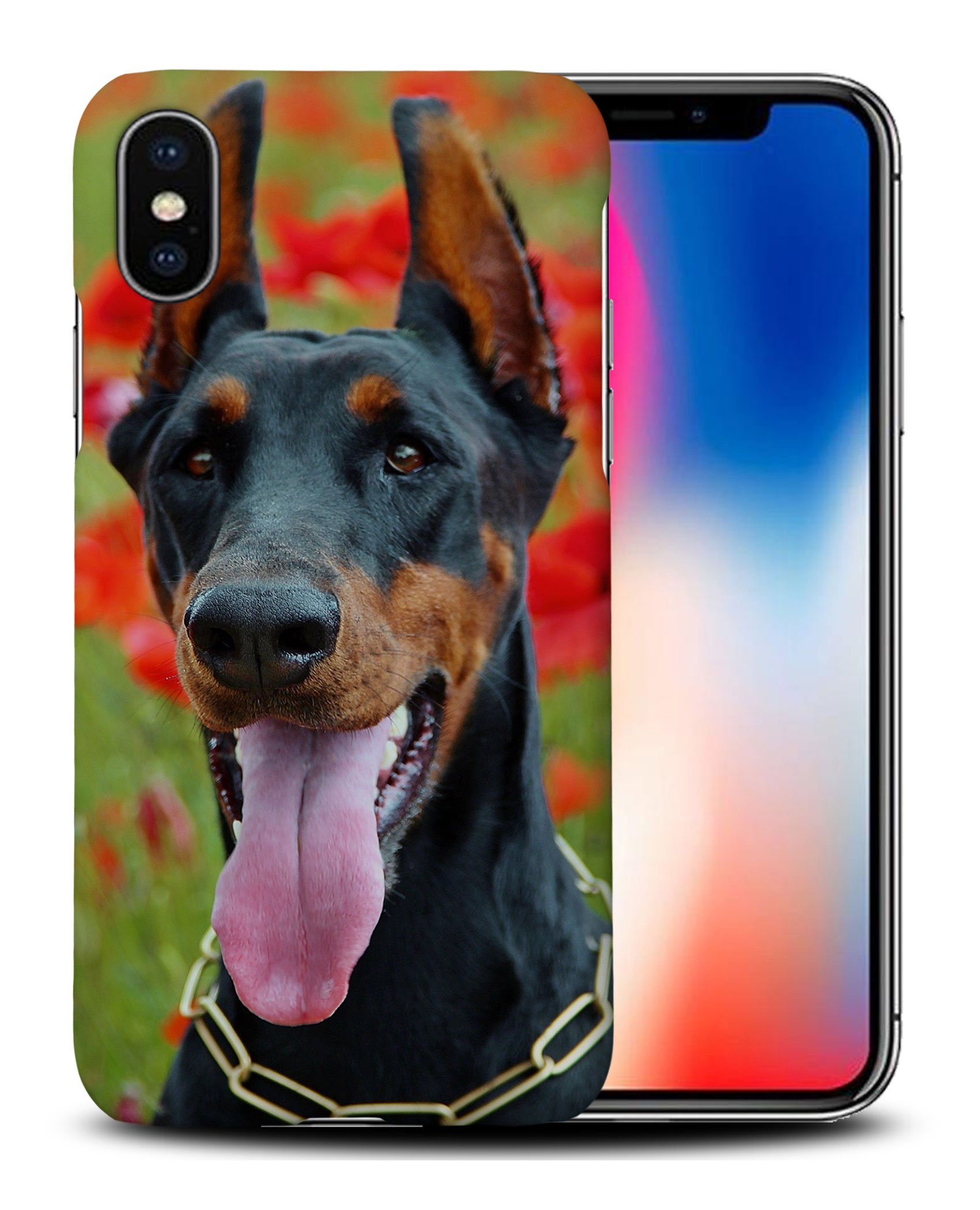 CASE COVER FOR APPLE IPHONE|DOBERMAN DOG 1 - Foto 26 di 44