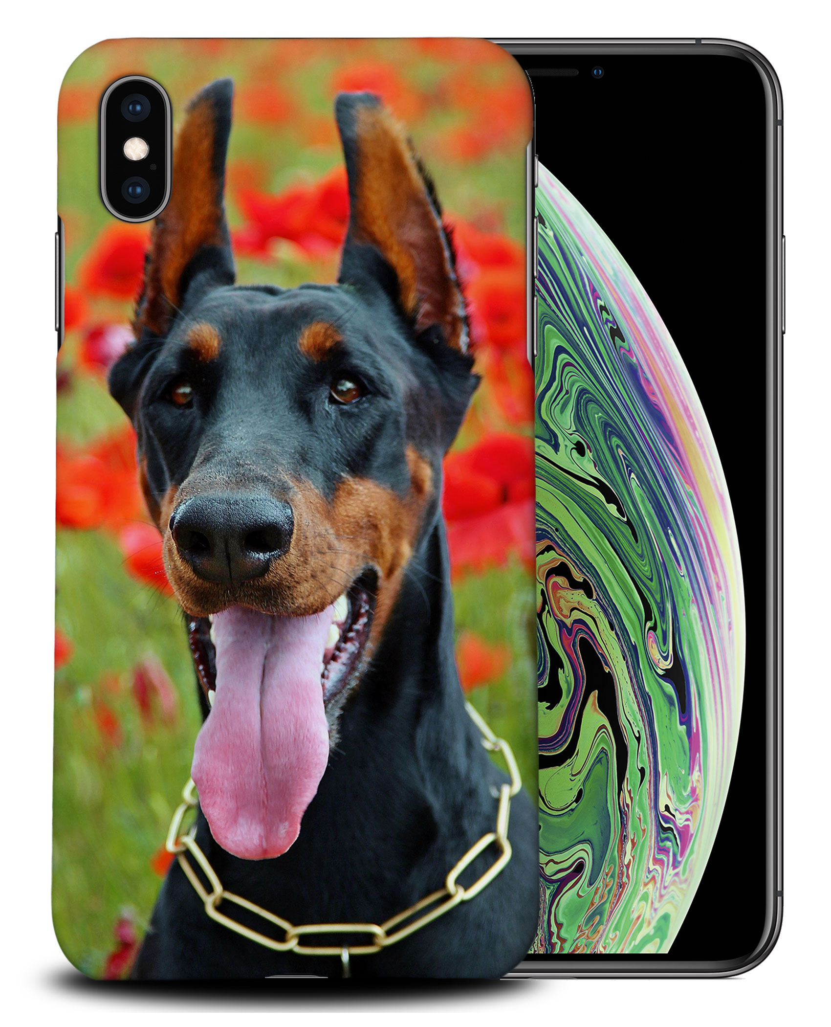 CASE COVER FOR APPLE IPHONE|DOBERMAN DOG 1 - Foto 25 di 44