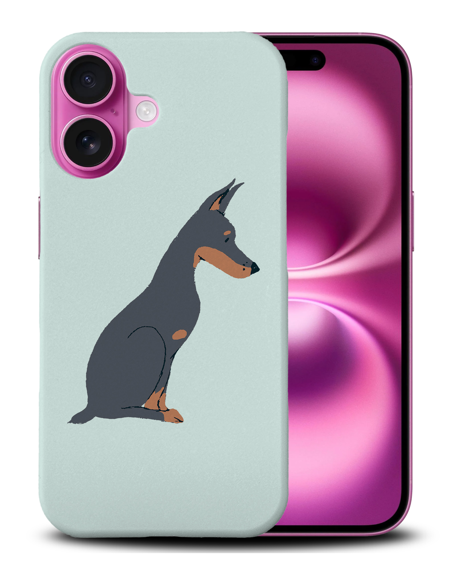 CASE COVER FOR APPLE IPHONE|DOBERMAN DOG 2 - Foto 5 di 44