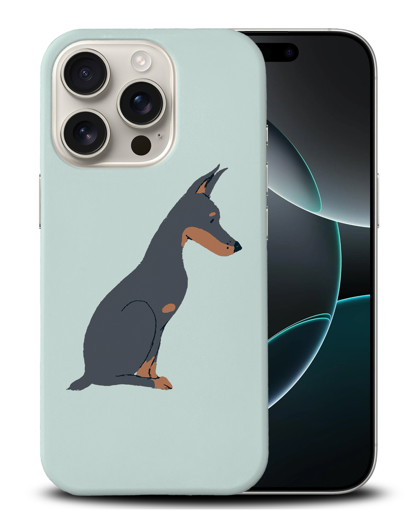 CASE COVER FOR APPLE IPHONE|DOBERMAN DOG 2 - Foto 3 di 44