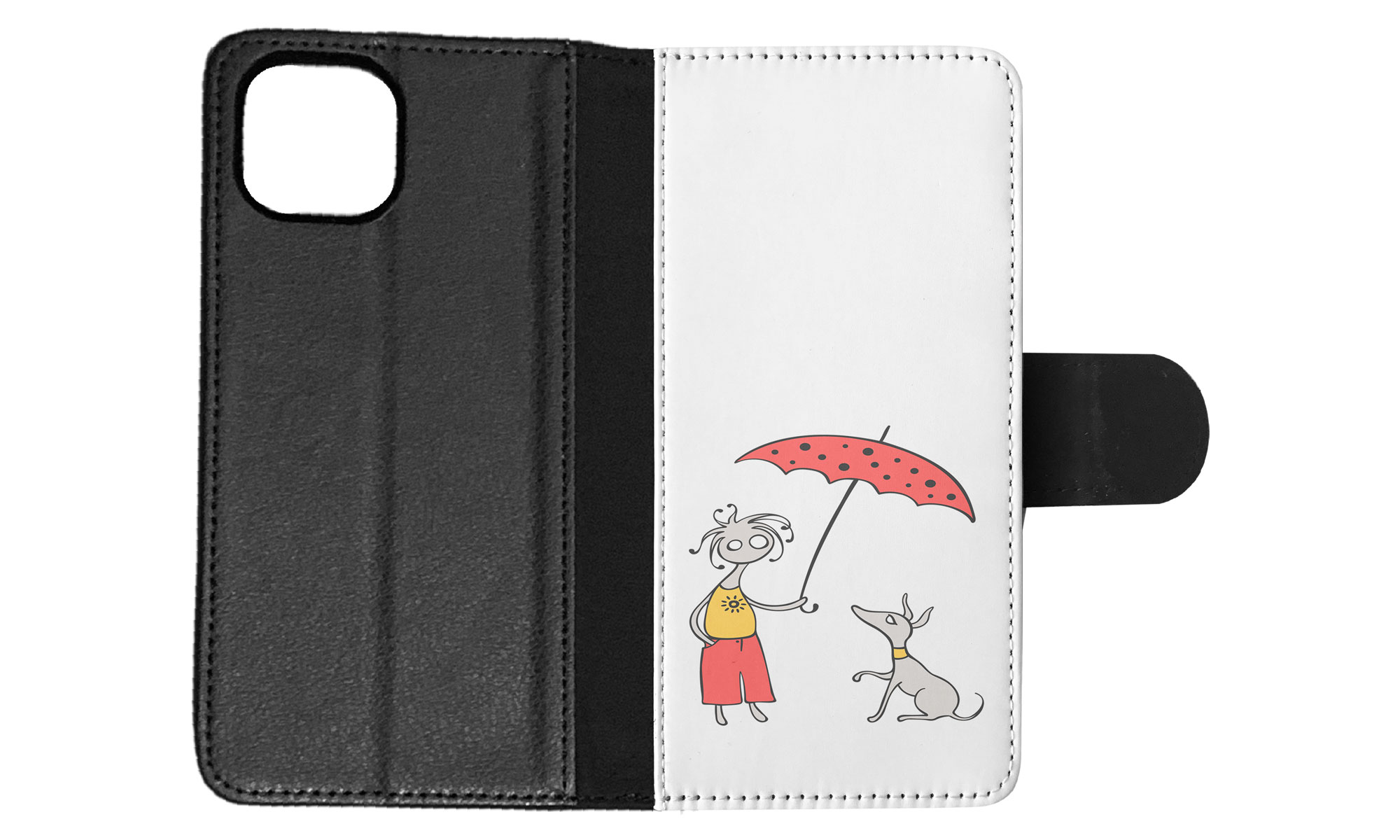 FLIP CASE FOR APPLE IPHONE|MINIMALIST DOG - Picture 59 of 193