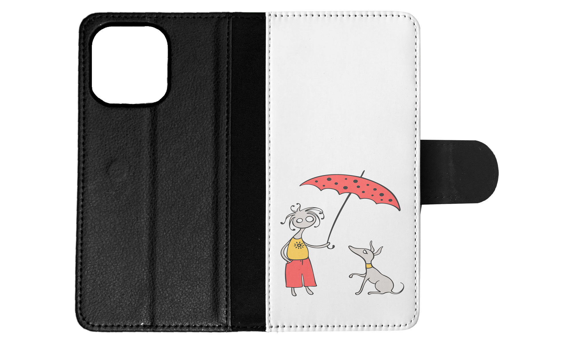 FLIP CASE FOR APPLE IPHONE|MINIMALIST DOG - Picture 49 of 193