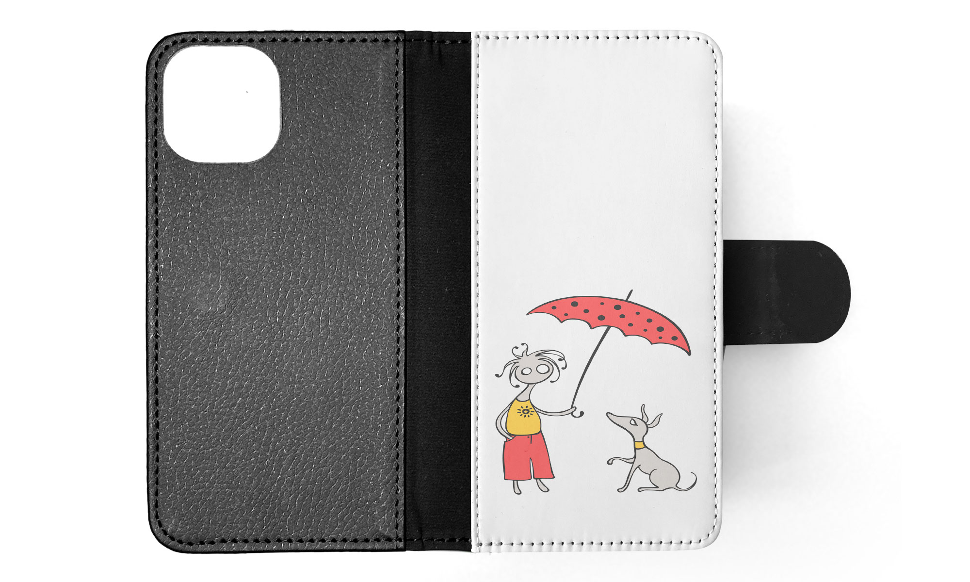 FLIP CASE FOR APPLE IPHONE|MINIMALIST DOG - Picture 44 of 193