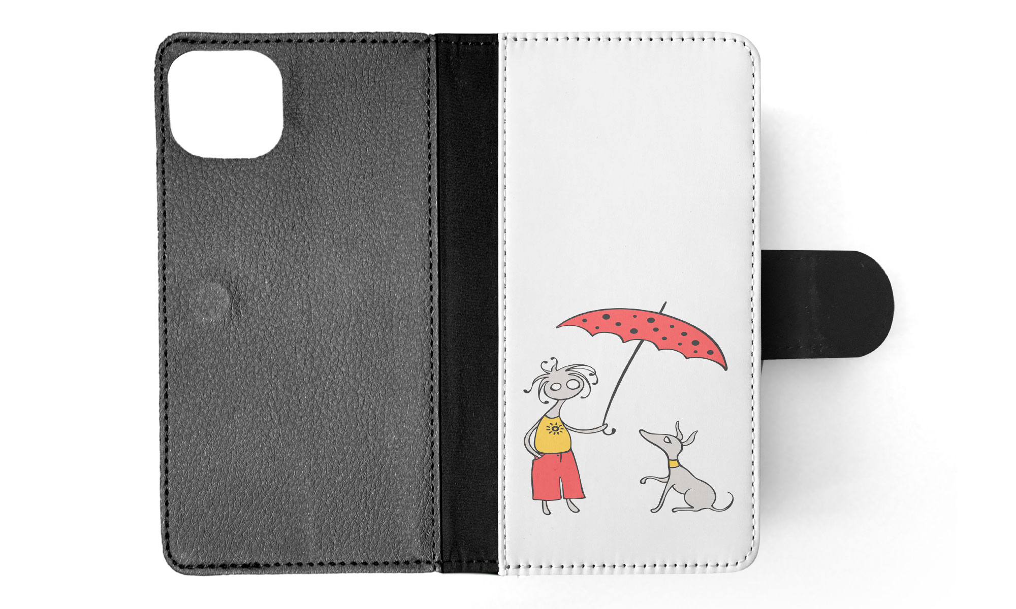 FLIP CASE FOR APPLE IPHONE|MINIMALIST DOG - Picture 39 of 193