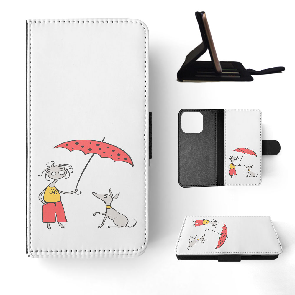 FLIP CASE FOR APPLE IPHONE|MINIMALIST DOG - Picture 31 of 193