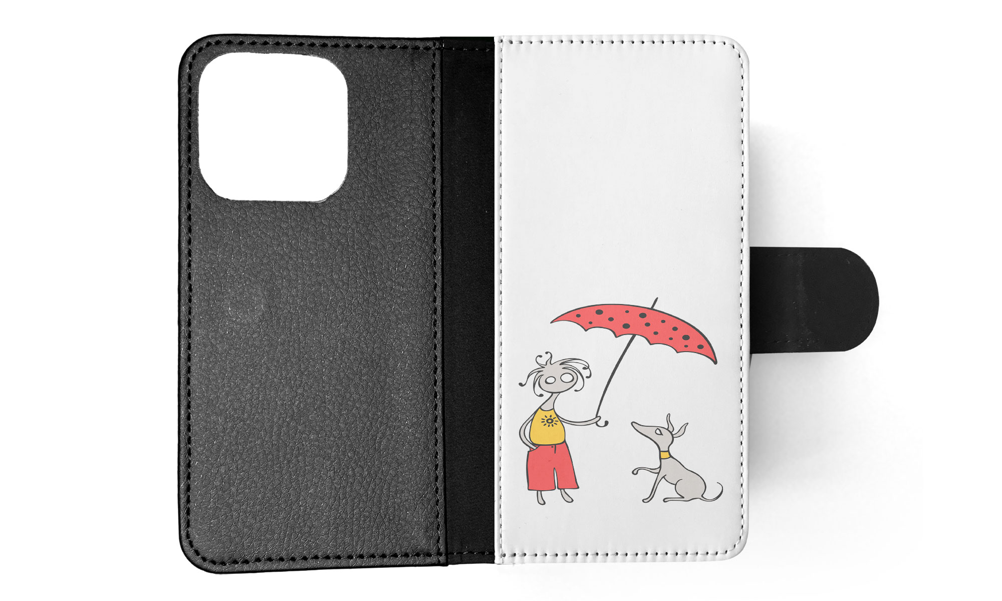 FLIP CASE FOR APPLE IPHONE|MINIMALIST DOG - Picture 34 of 193