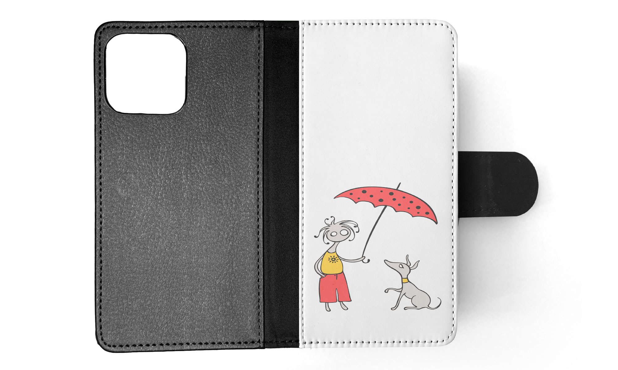 FLIP CASE FOR APPLE IPHONE|MINIMALIST DOG - Picture 29 of 193