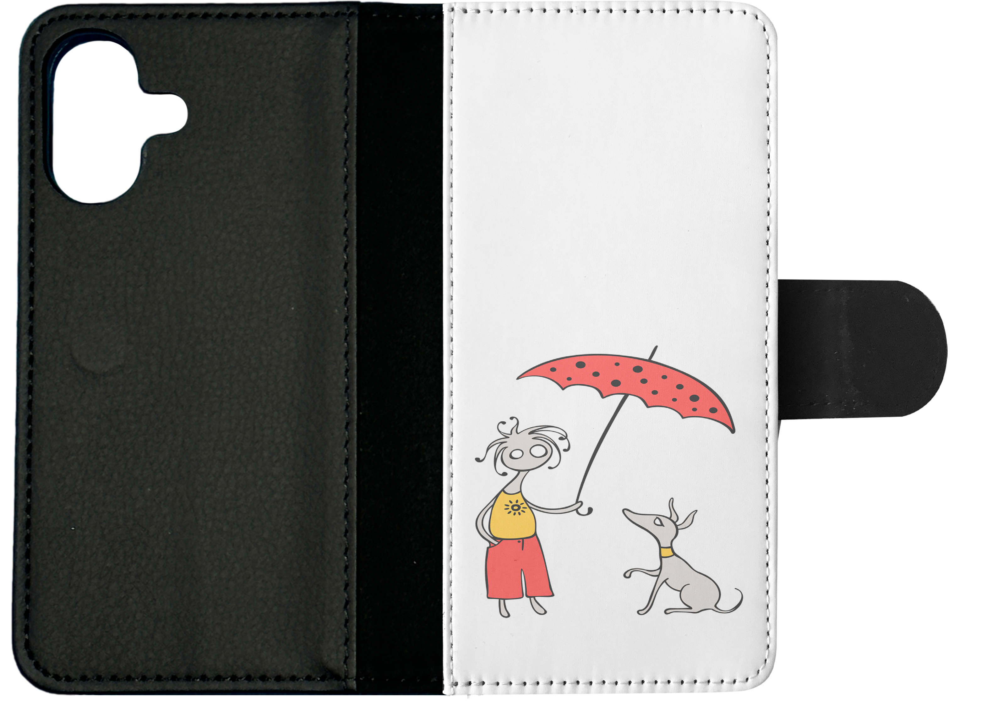 FLIP CASE FOR APPLE IPHONE|MINIMALIST DOG - Picture 24 of 193