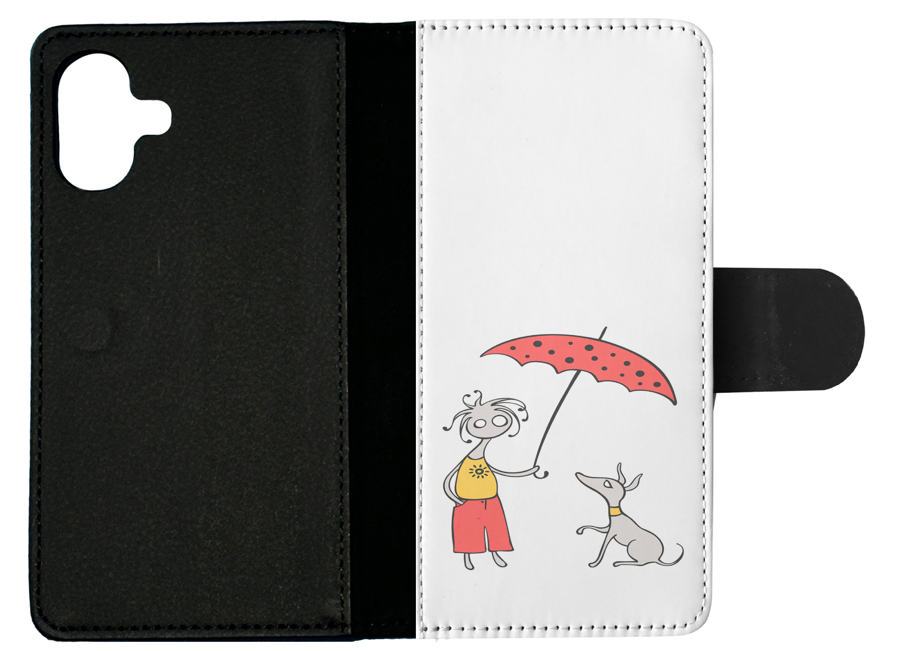 FLIP CASE FOR APPLE IPHONE|MINIMALIST DOG - Picture 19 of 193