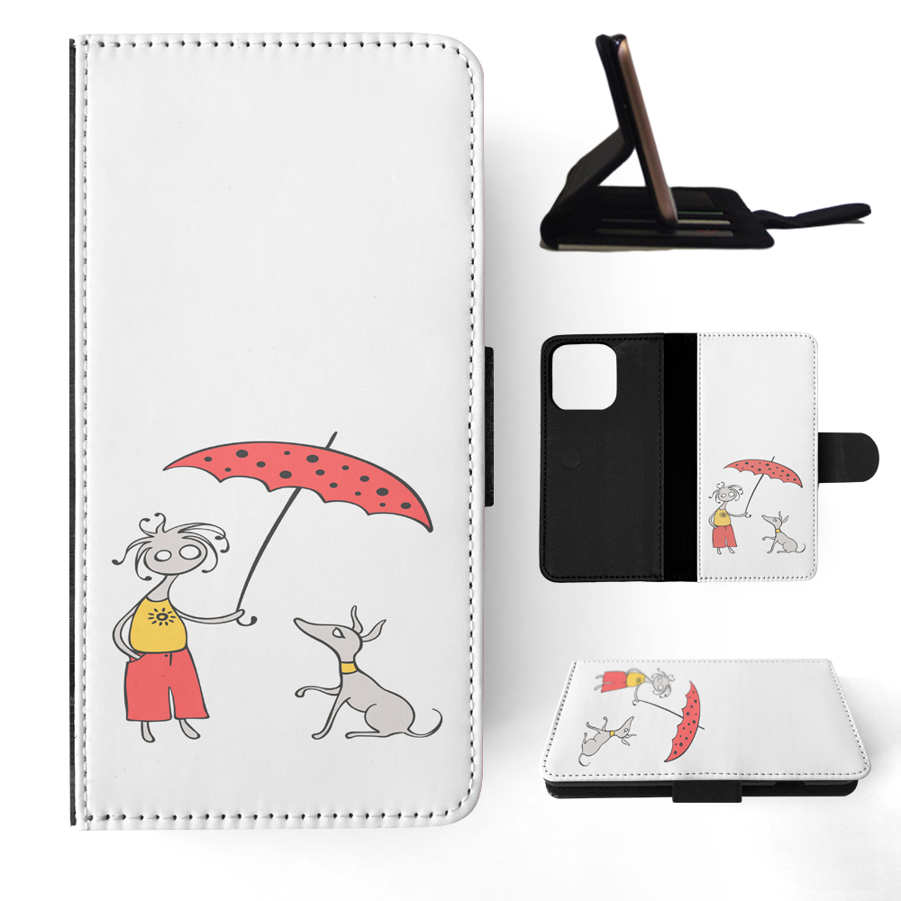 FLIP CASE FOR APPLE IPHONE|MINIMALIST DOG - Picture 11 of 193