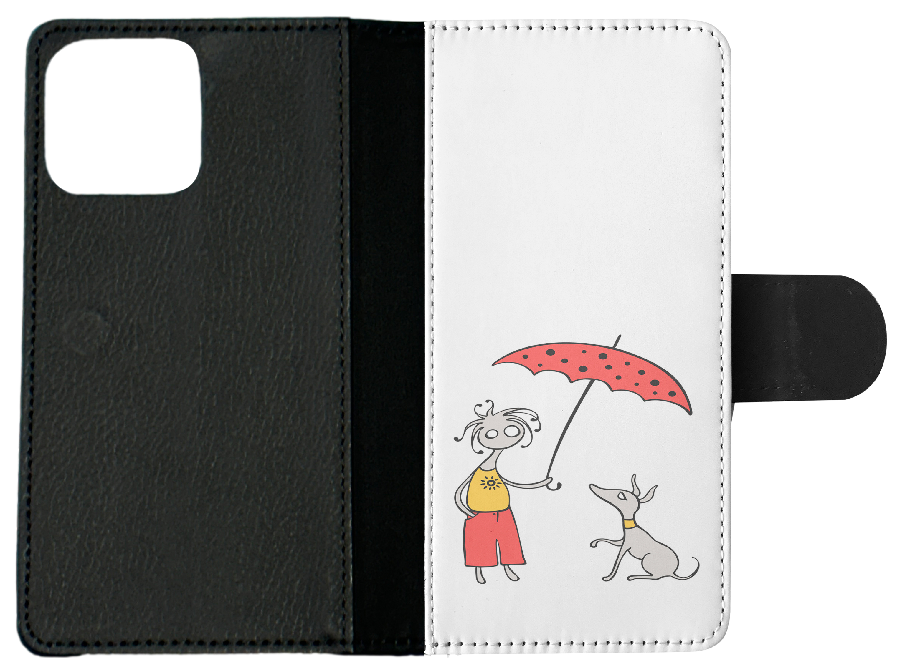 FLIP CASE FOR APPLE IPHONE|MINIMALIST DOG - Picture 9 of 193