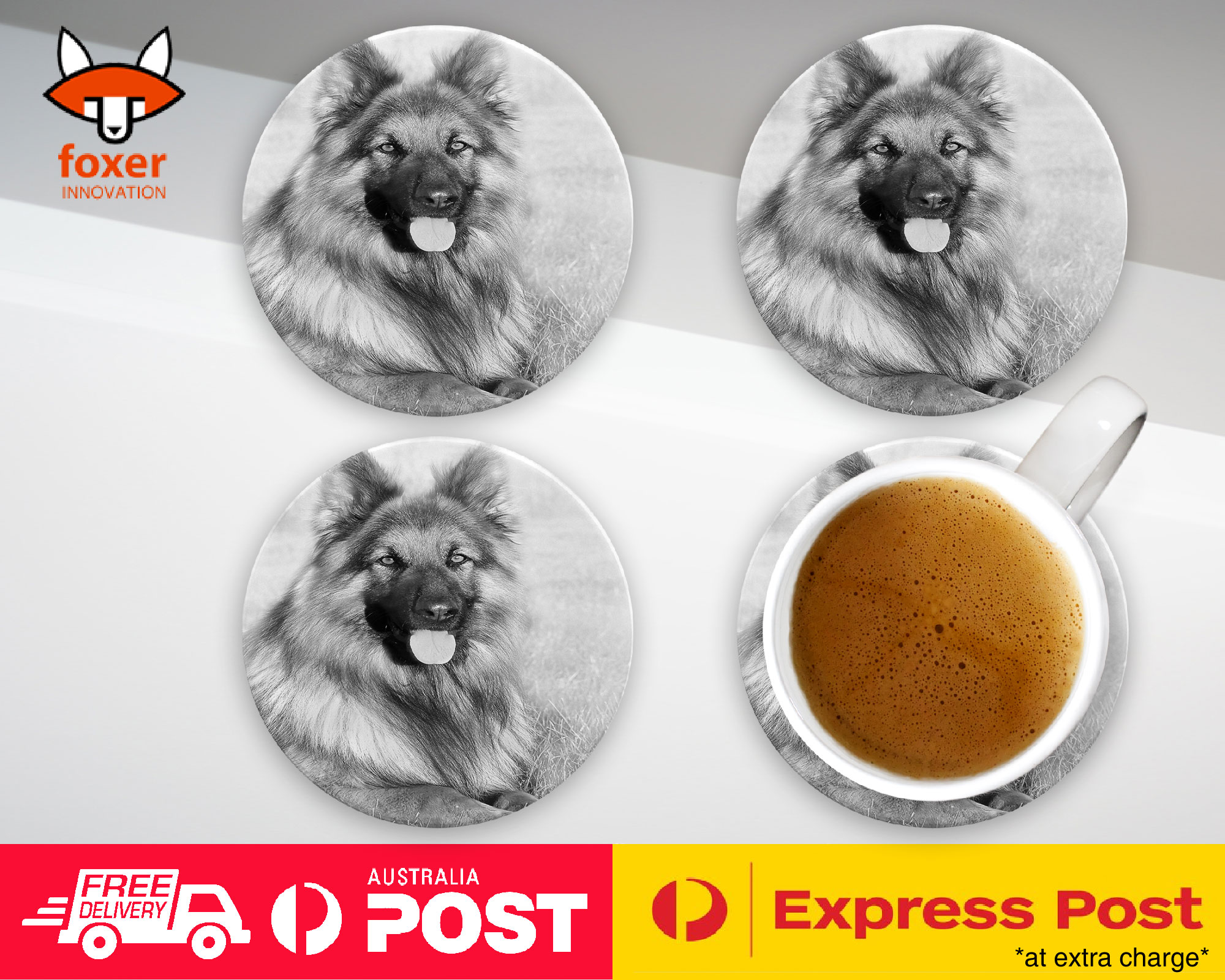 COASTER COFFEE DRINKING MAT|GERMAN SHEPHERD DOG 9