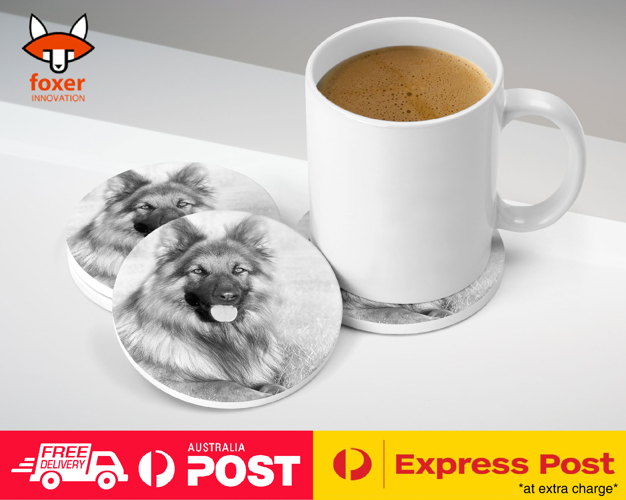COASTER COFFEE DRINKING MAT|GERMAN SHEPHERD DOG 9