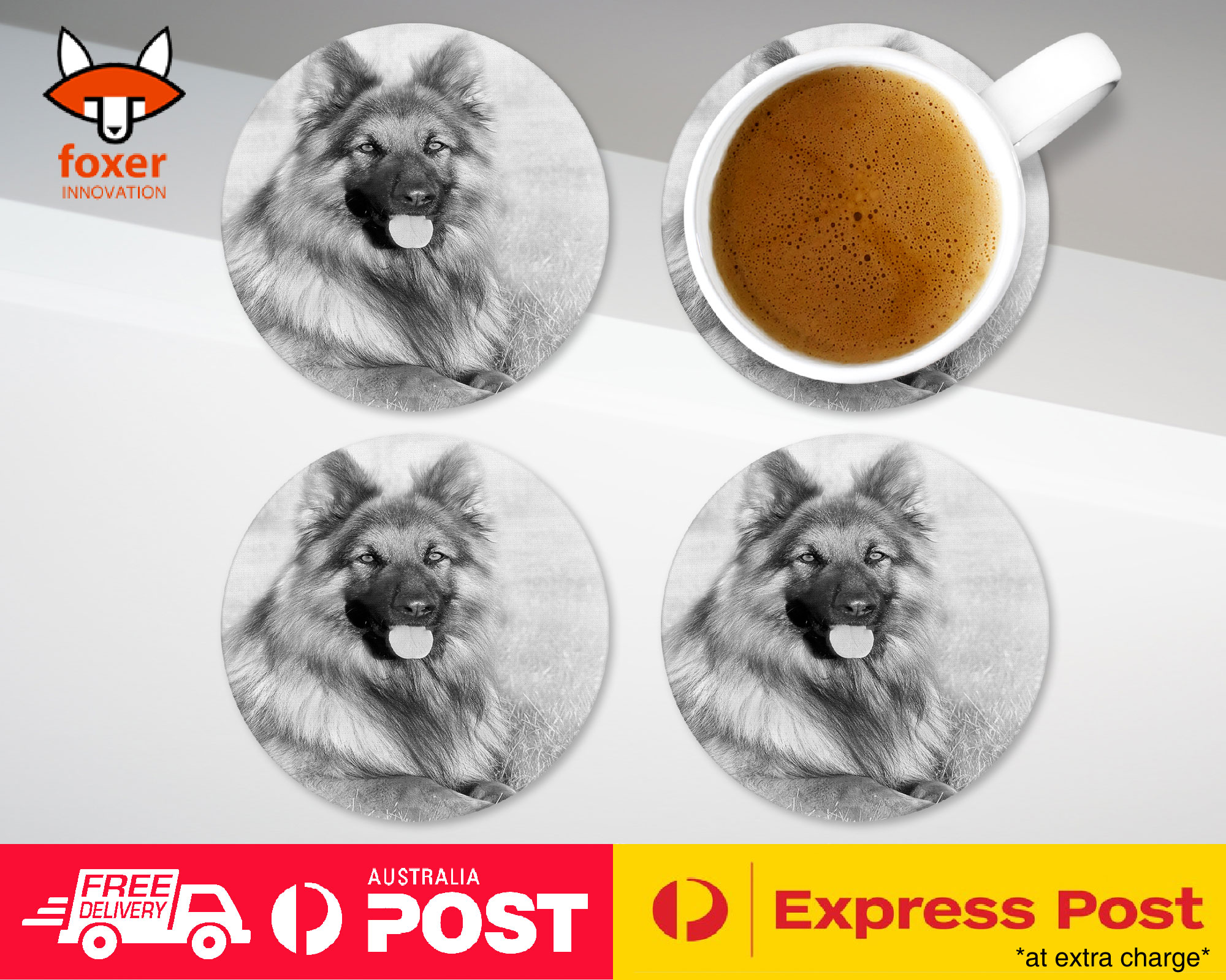 COASTER COFFEE DRINKING MAT|GERMAN SHEPHERD DOG 9
