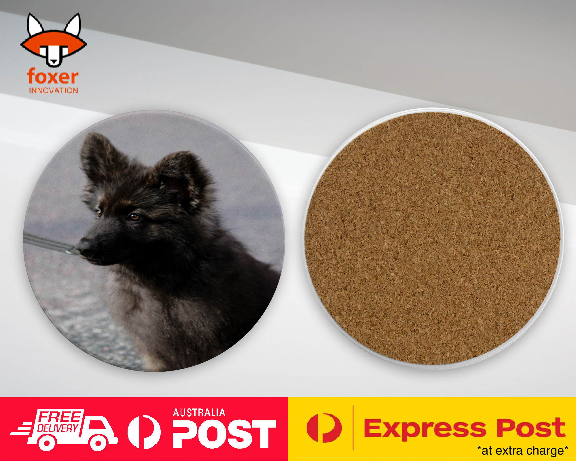 COASTER COFFEE DRINKING MAT|GERMAN SHEPHERD DOG 12