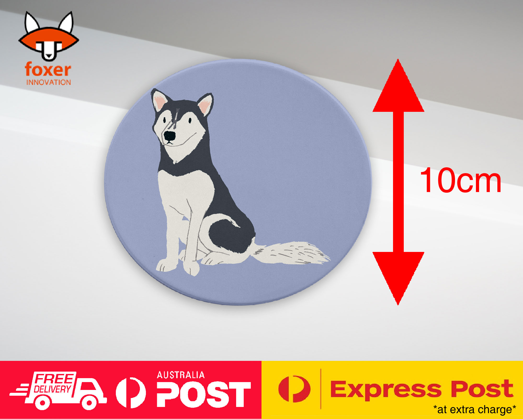 COASTER COFFEE DRINKING MAT|SIBERIAN HUSKY DOG 2