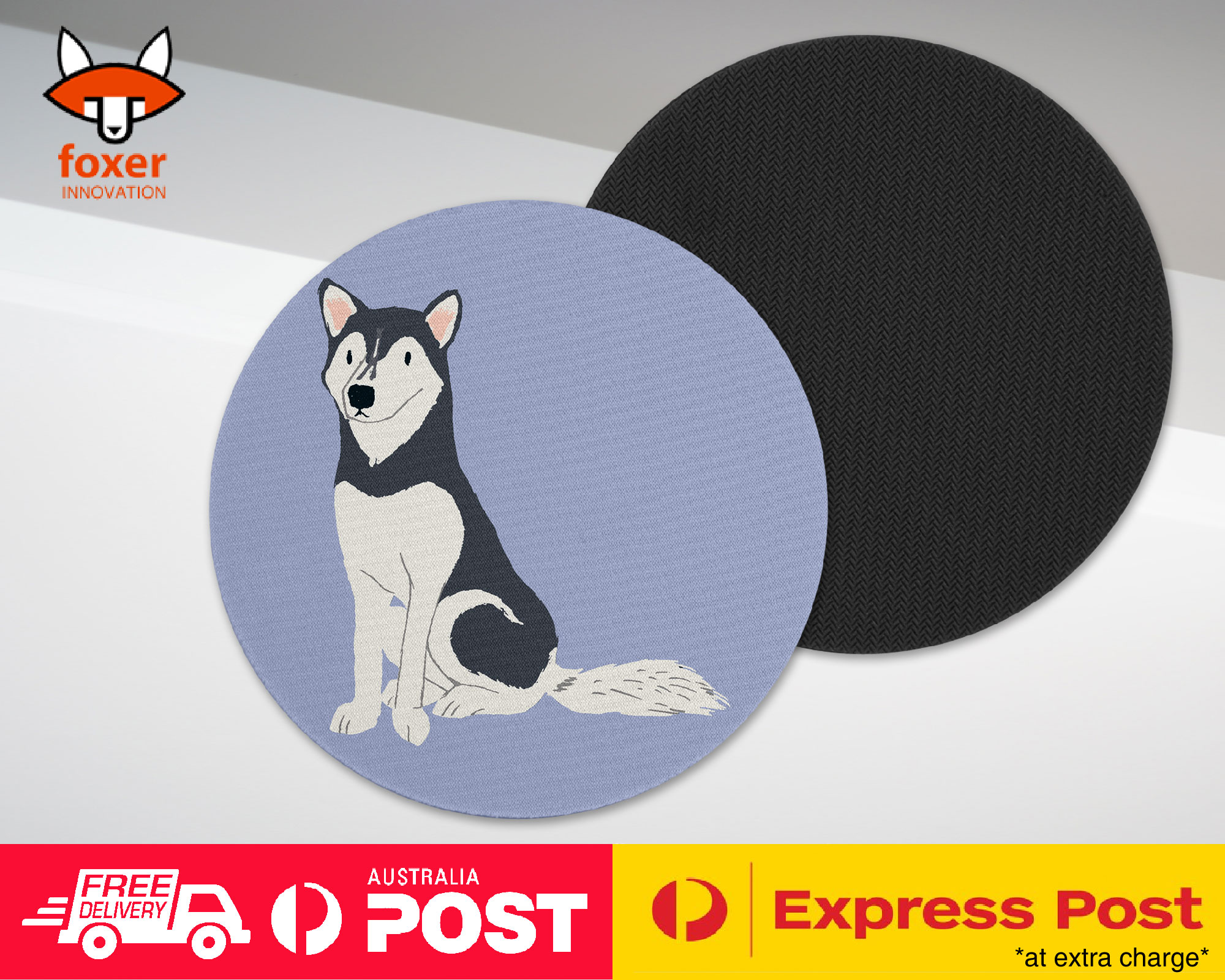 COASTER COFFEE DRINKING MAT|SIBERIAN HUSKY DOG 2