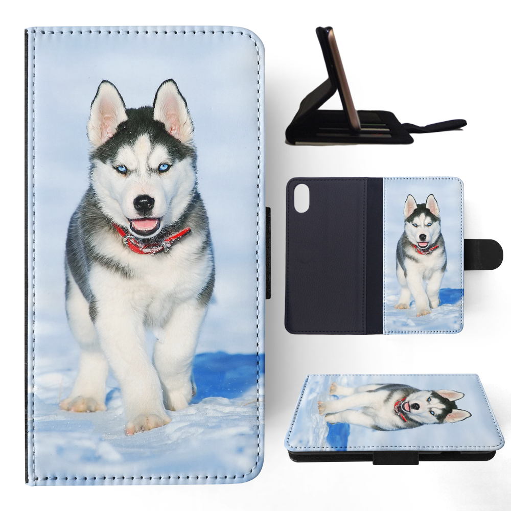 FLIP CASE FOR APPLE IPHONE|SIBERIAN HUSKY DOG 3 - Picture 114 of 193
