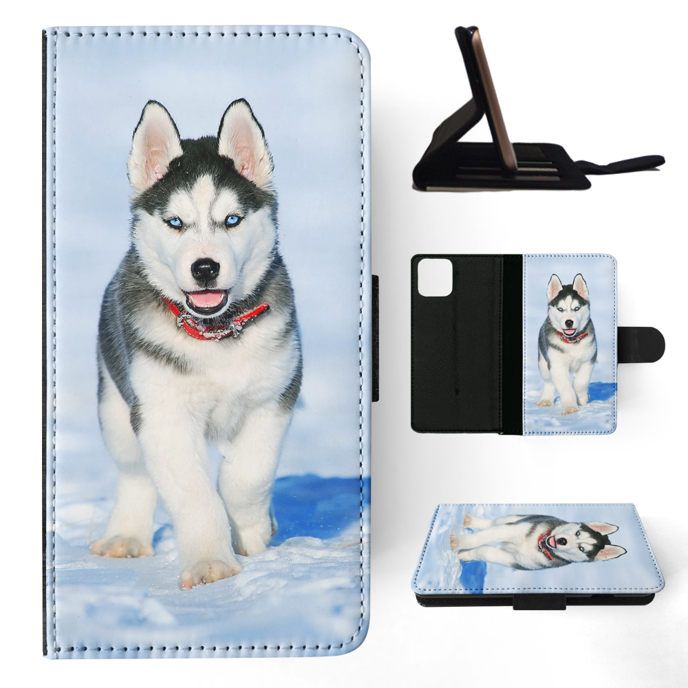 FLIP CASE FOR APPLE IPHONE|SIBERIAN HUSKY DOG 3 - Picture 99 of 193