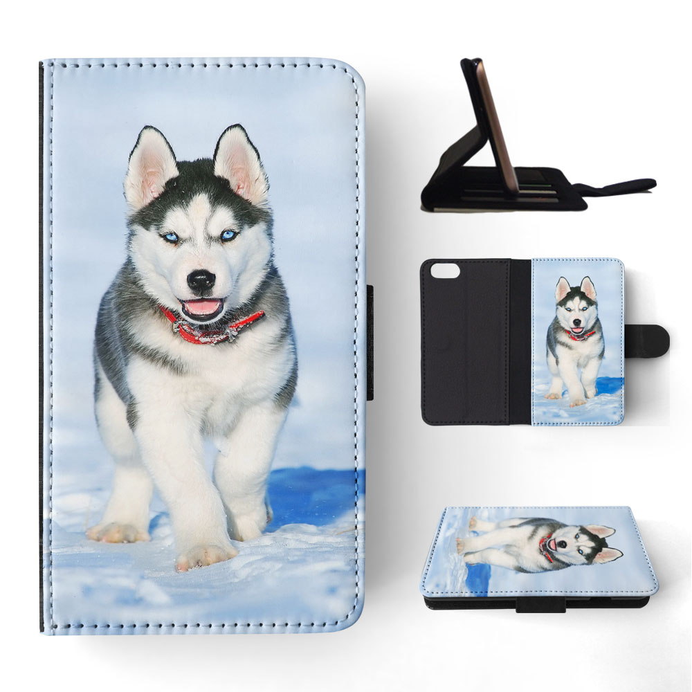 FLIP CASE FOR APPLE IPHONE|SIBERIAN HUSKY DOG 3 - Picture 169 of 193