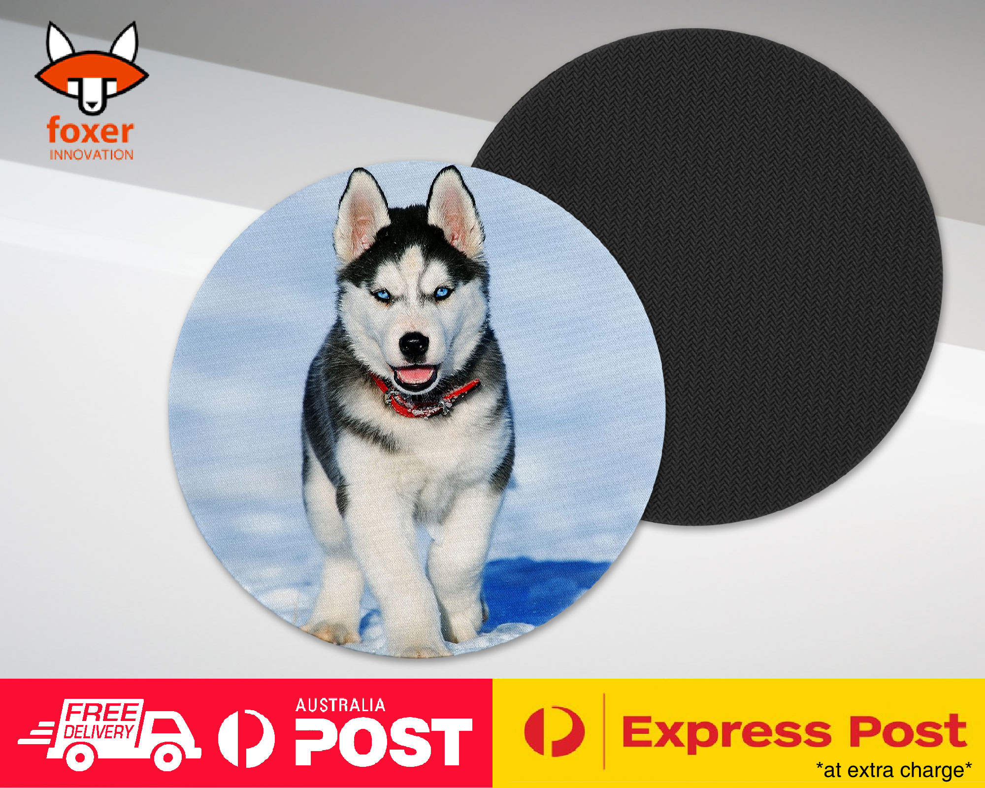 COASTER COFFEE DRINKING MAT|SIBERIAN HUSKY DOG 3