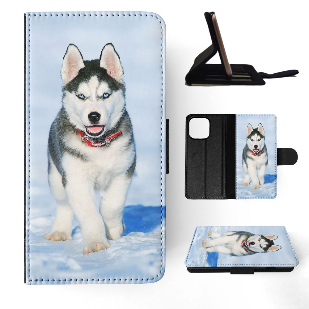 FLIP CASE FOR APPLE IPHONE|SIBERIAN HUSKY DOG 3 - Picture 46 of 193