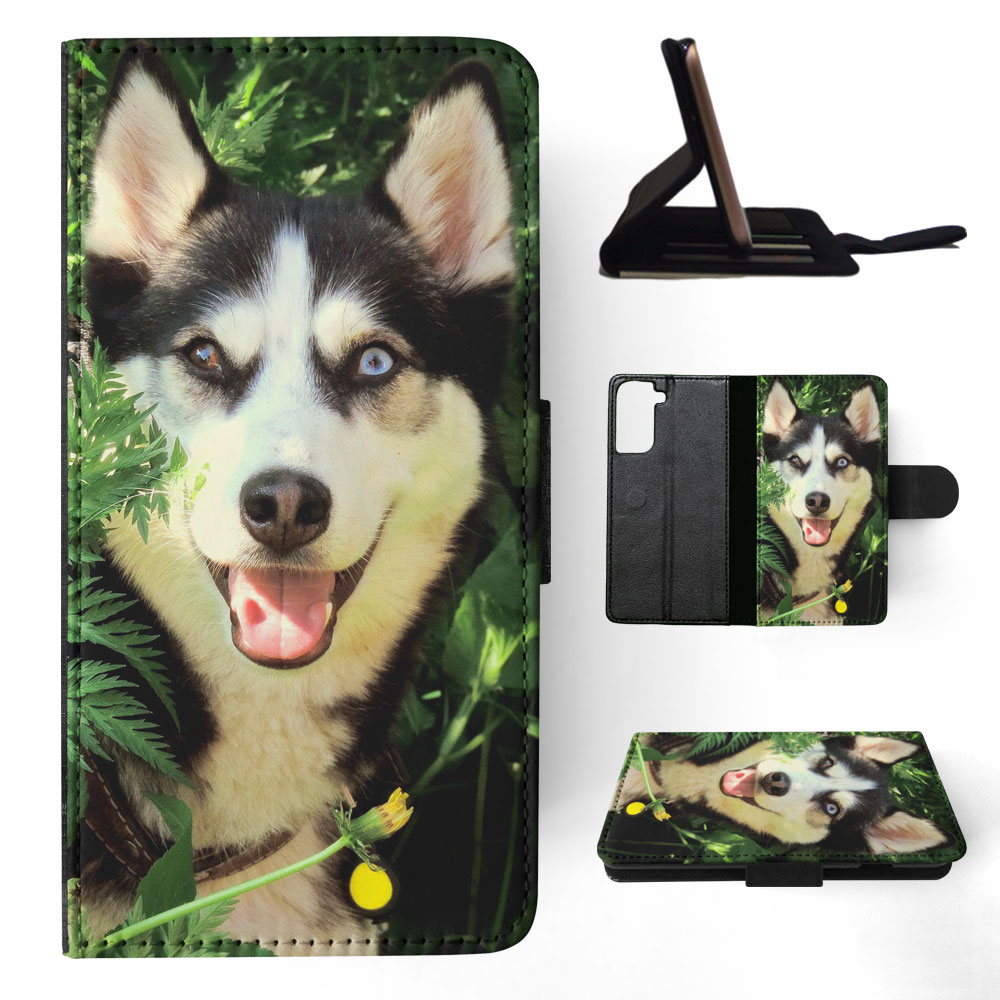 FLIP CASE FOR SAMSUNG GALAXY|SIBERIAN HUSKY DOG 7 - Picture 61 of 120