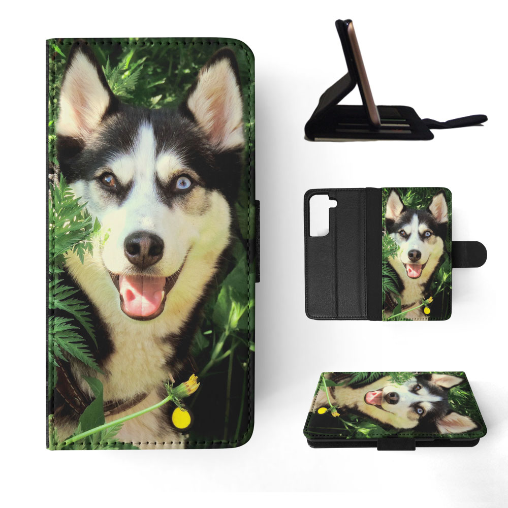 FLIP CASE FOR SAMSUNG GALAXY|SIBERIAN HUSKY DOG 7 - Picture 46 of 120