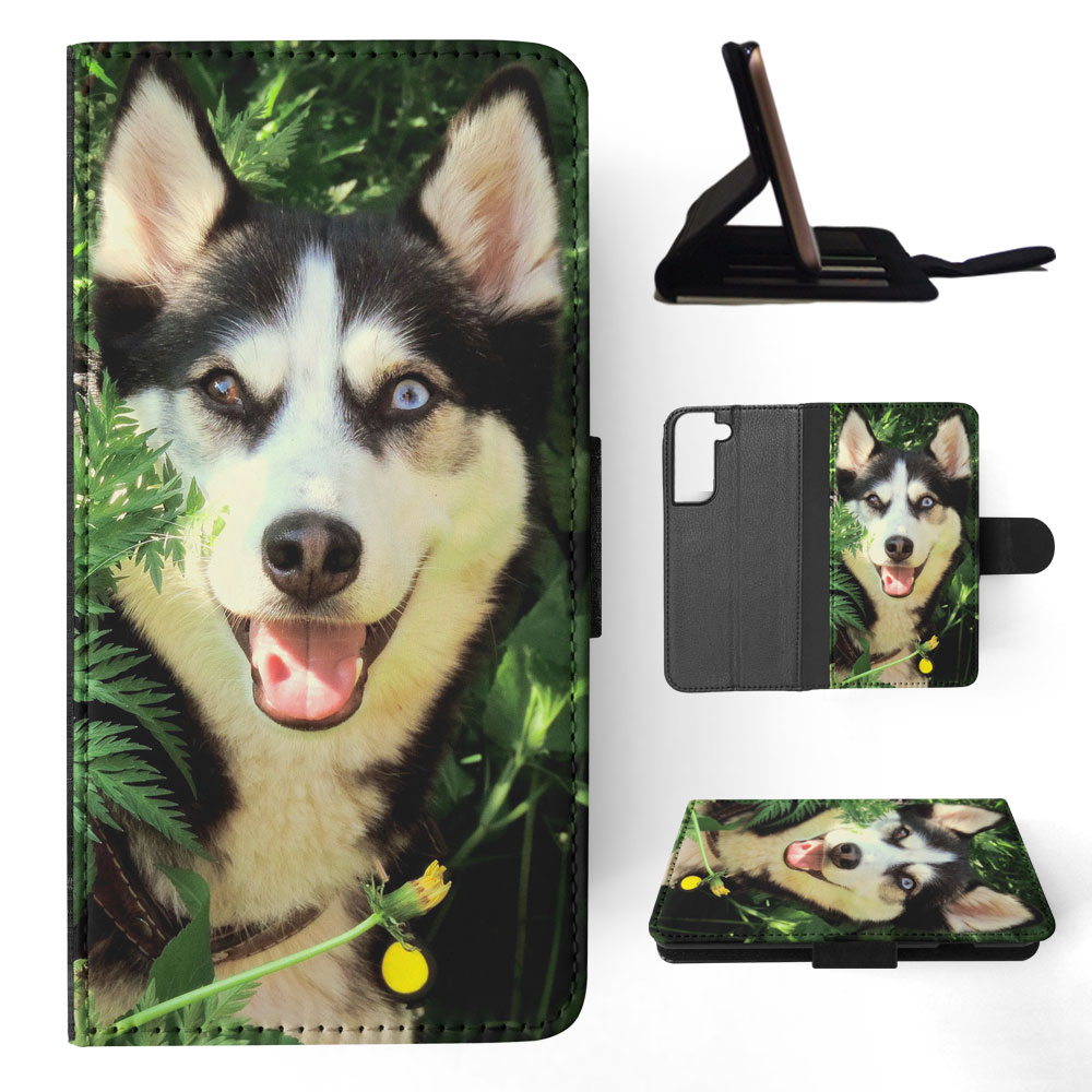 FLIP CASE FOR SAMSUNG GALAXY|SIBERIAN HUSKY DOG 7 - Picture 41 of 120