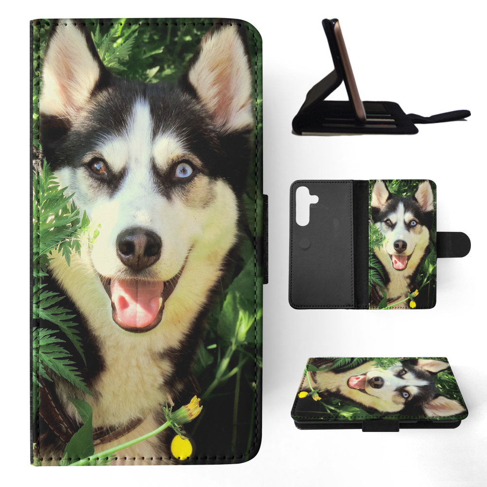 FLIP CASE FOR SAMSUNG GALAXY|SIBERIAN HUSKY DOG 7 - Picture 16 of 120