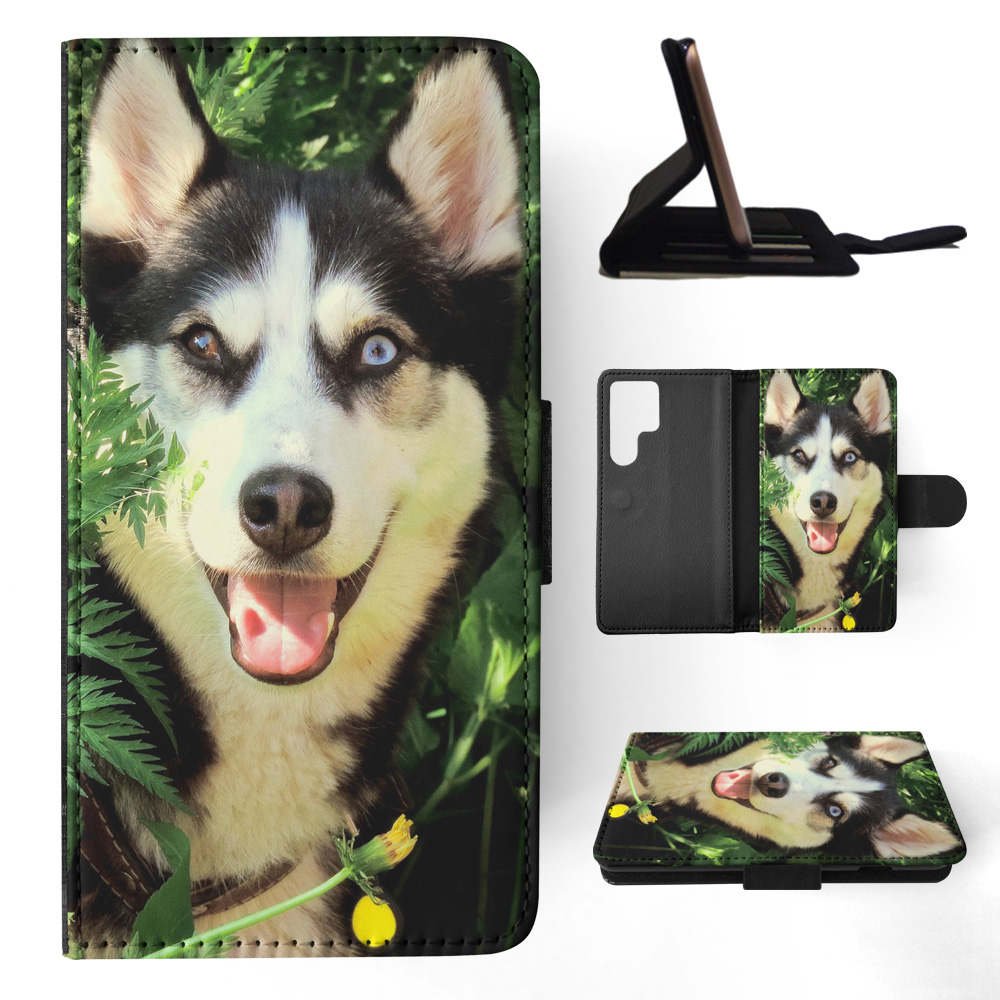 FLIP CASE FOR SAMSUNG GALAXY|SIBERIAN HUSKY DOG 7 - Picture 6 of 120