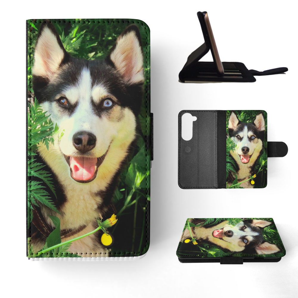 FLIP CASE FOR SAMSUNG GALAXY|SIBERIAN HUSKY DOG 7 - Picture 31 of 120