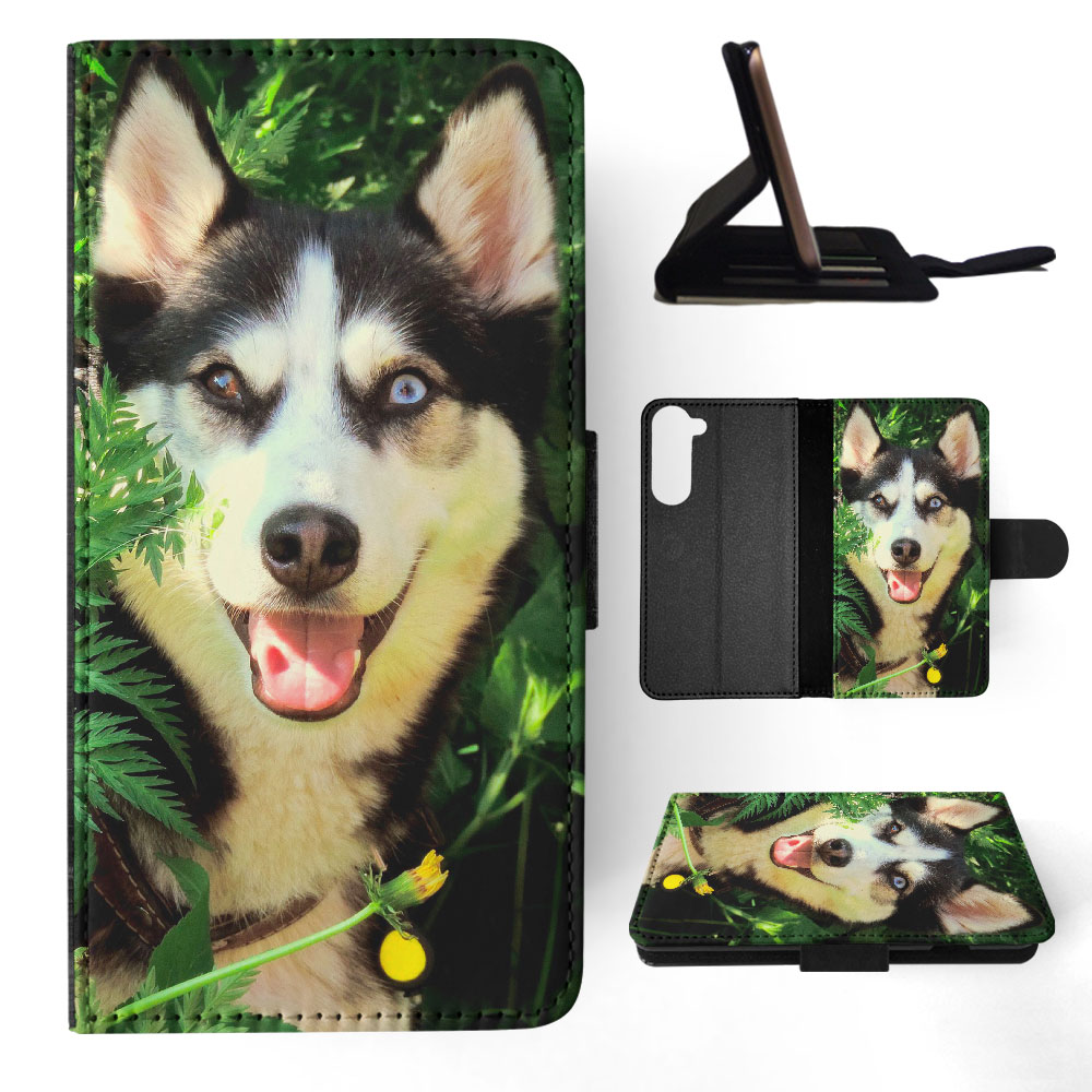 FLIP CASE FOR SAMSUNG GALAXY|SIBERIAN HUSKY DOG 7 - Picture 26 of 120