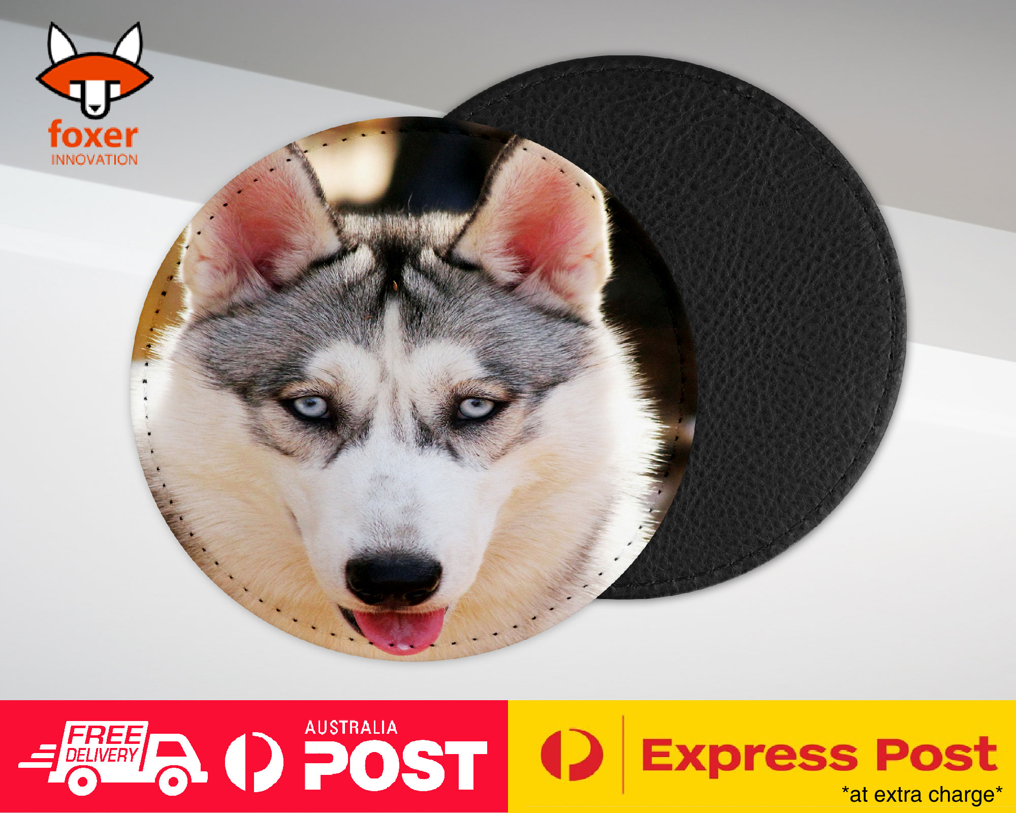 COASTER COFFEE DRINKING MAT|SIBERIAN HUSKY DOG 11