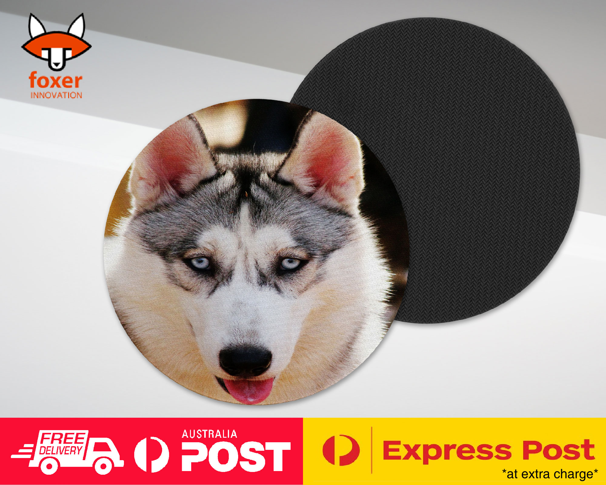 COASTER COFFEE DRINKING MAT|SIBERIAN HUSKY DOG 11
