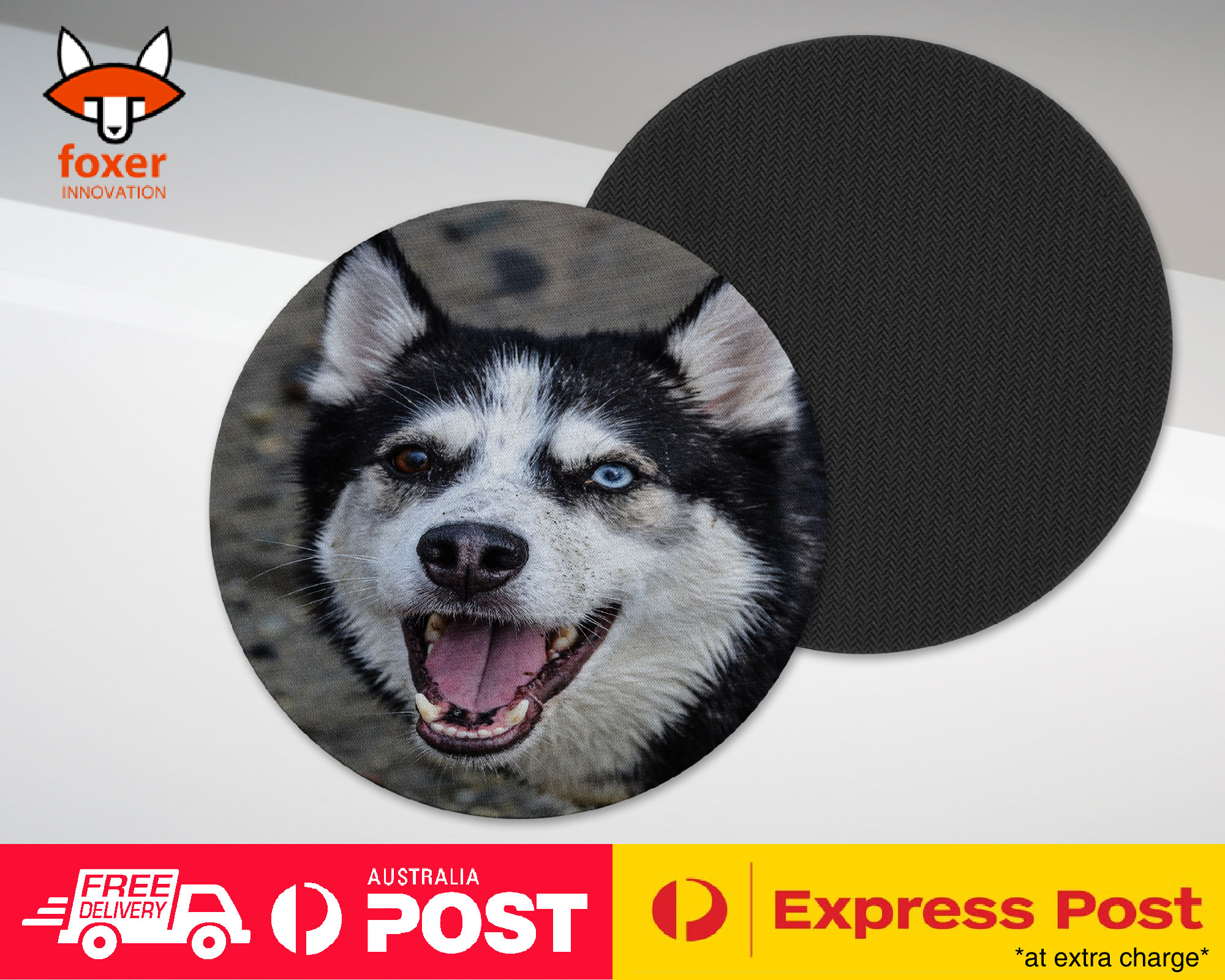 COASTER COFFEE DRINKING MAT|SIBERIAN HUSKY DOG 16