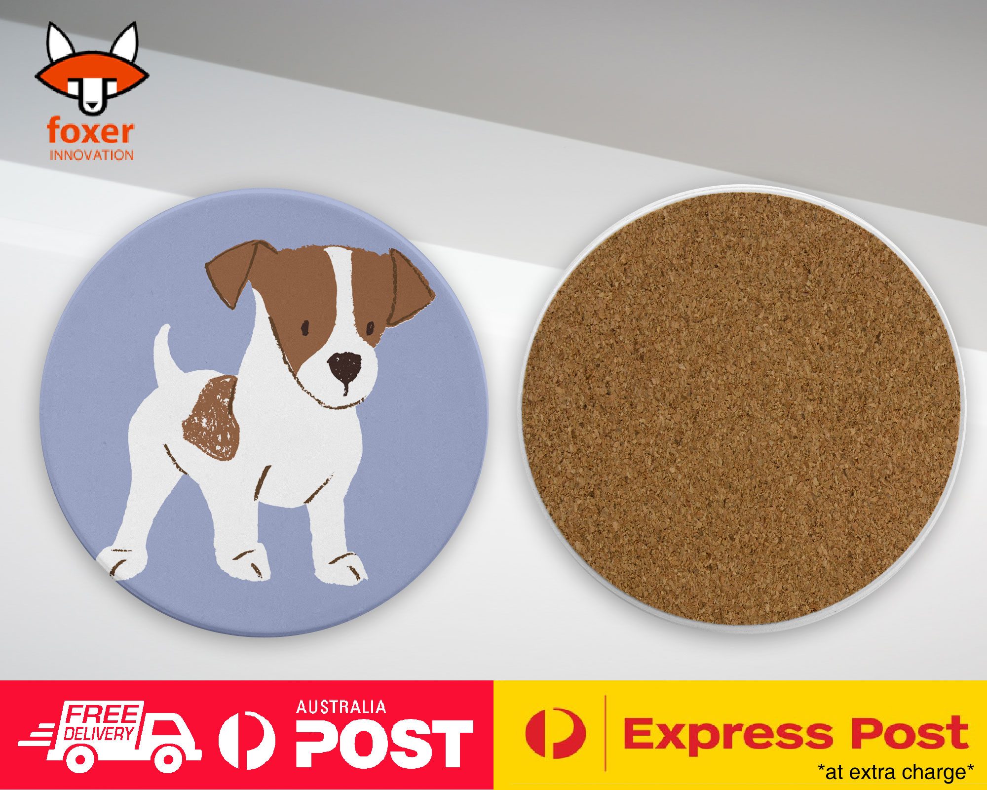 COASTER COFFEE DRINKING MAT|JACK RUSSELL DOG 2 - Picture 8 of 21