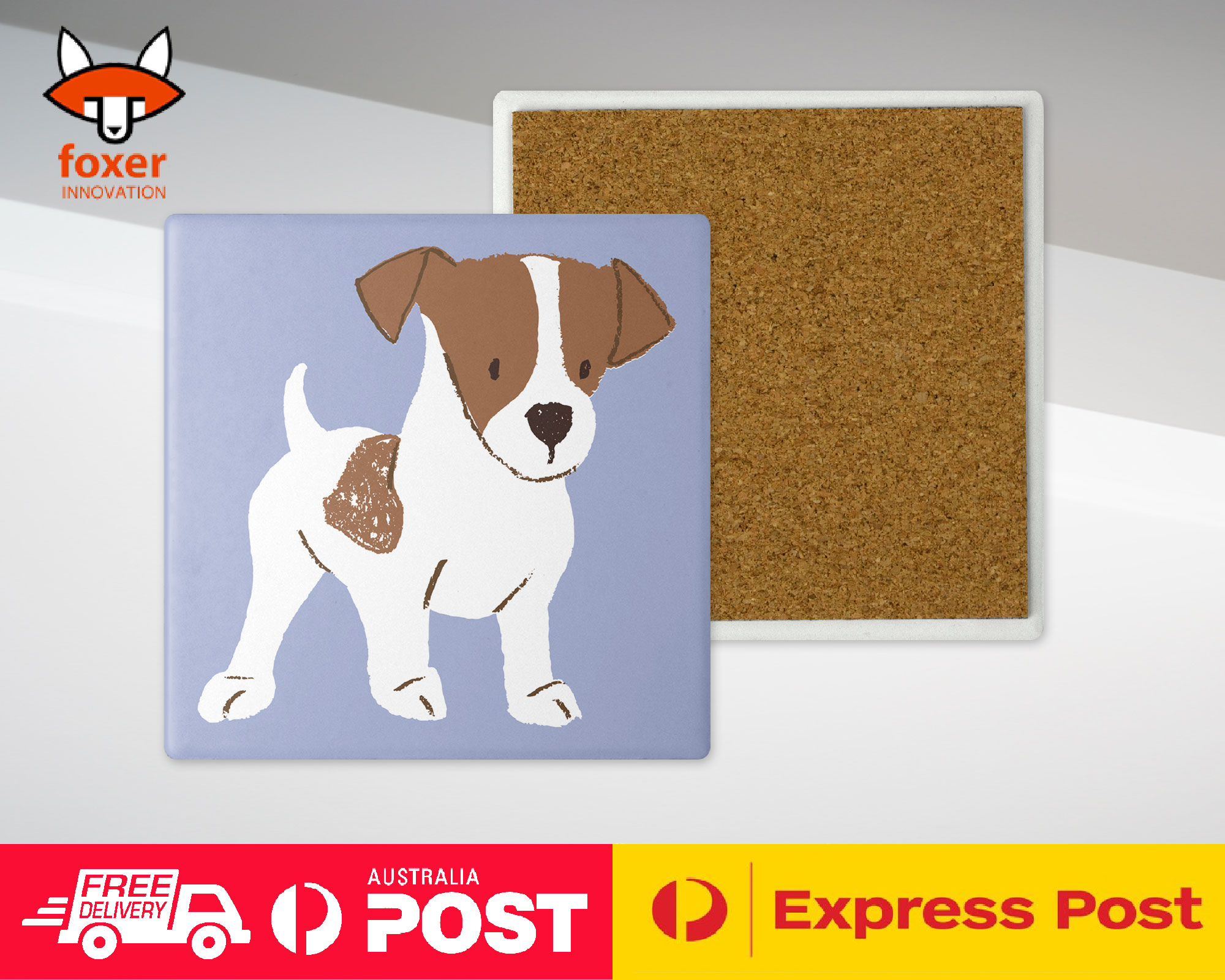 COASTER COFFEE DRINKING MAT|JACK RUSSELL DOG 2 - Picture 18 of 21