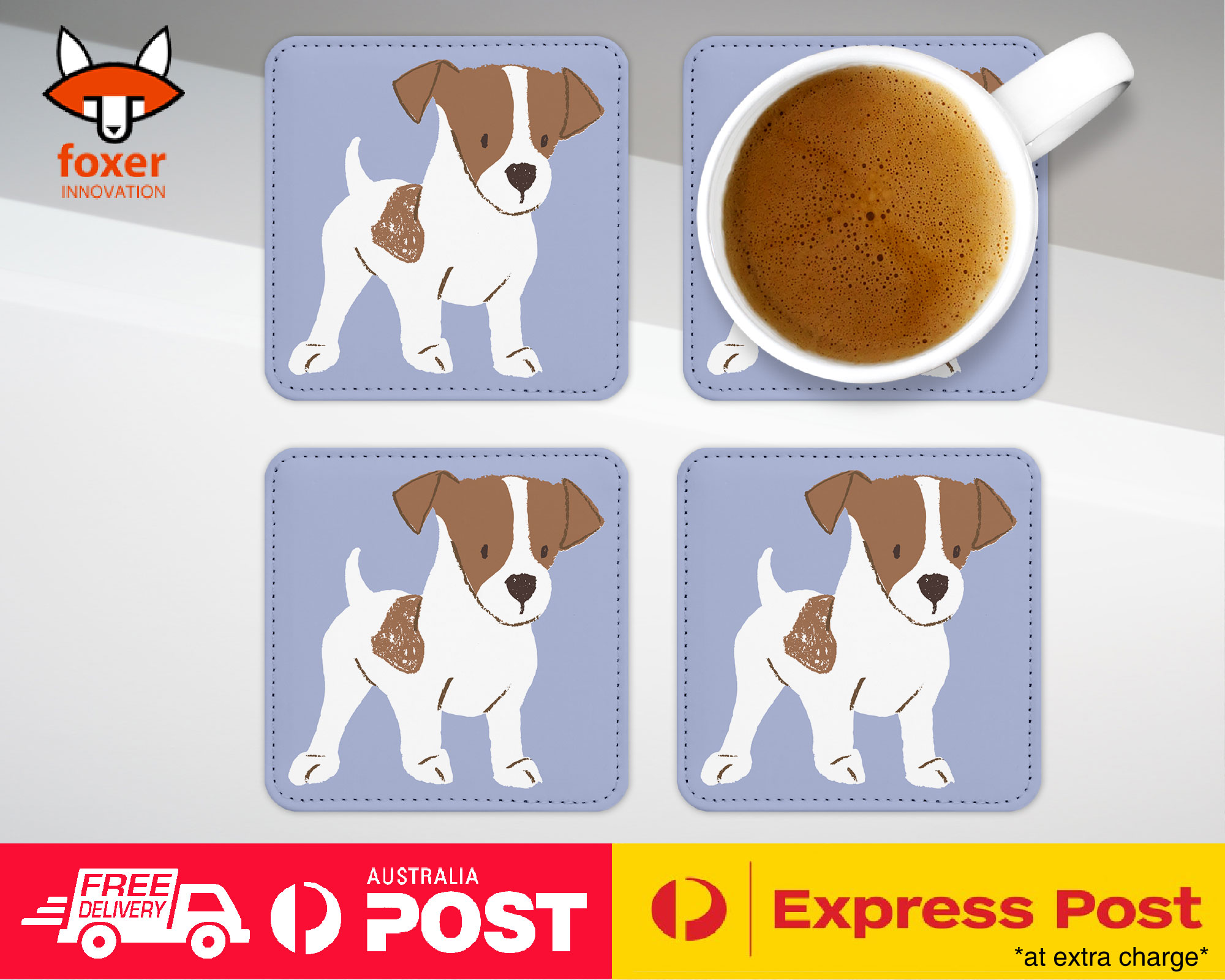 COASTER COFFEE DRINKING MAT|JACK RUSSELL DOG 2 - Picture 16 of 21