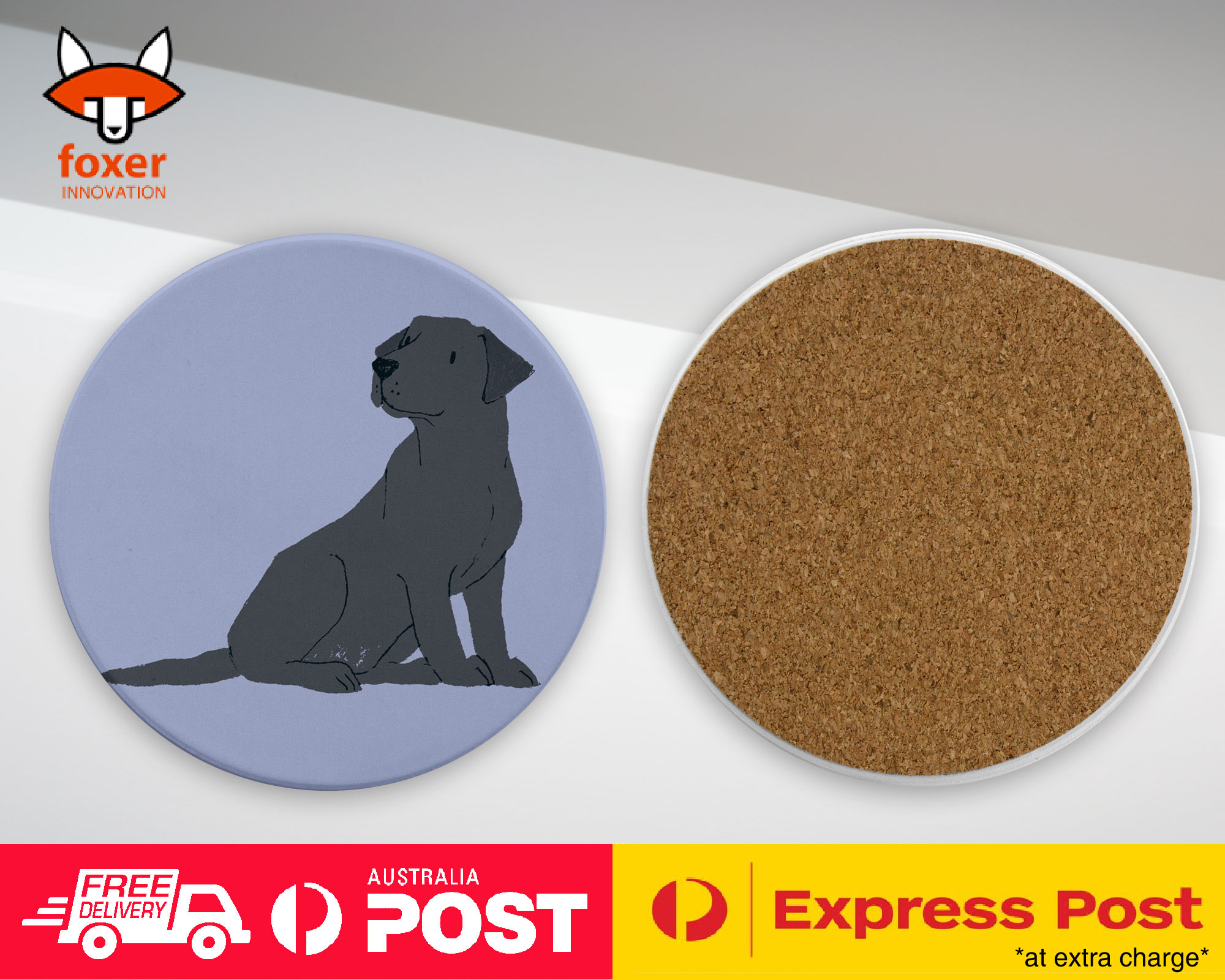 COASTER COFFEE DRINKING MAT|LABRADOR RETRIEVER DOG 2