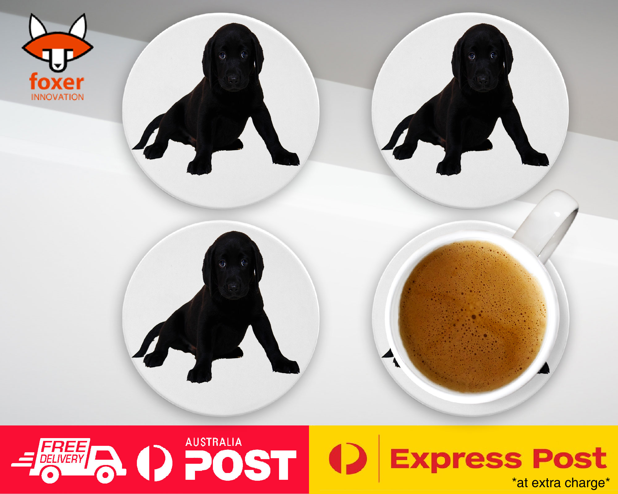 COASTER COFFEE DRINKING MAT|LABRADOR RETRIEVER DOG 13