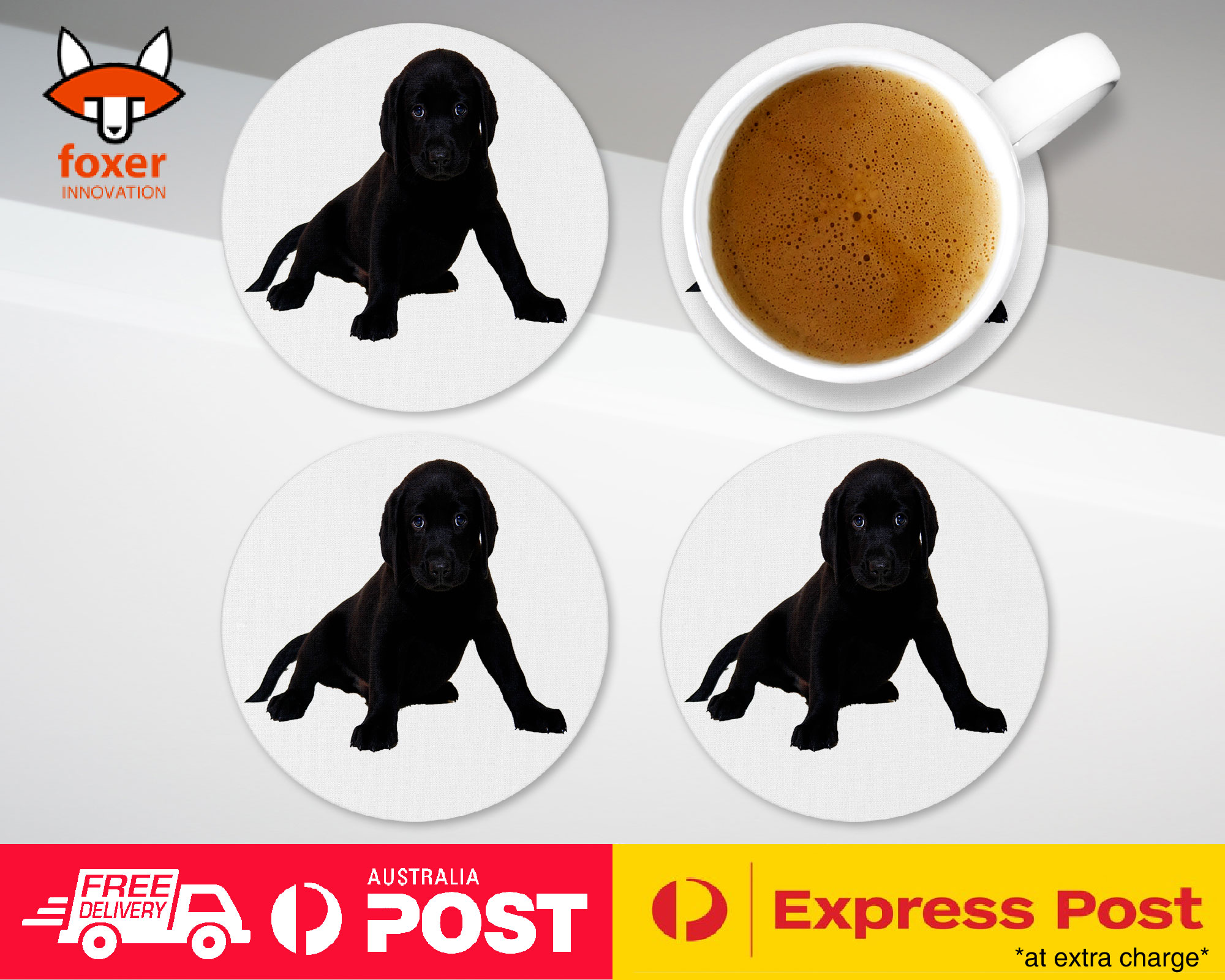 COASTER COFFEE DRINKING MAT|LABRADOR RETRIEVER DOG 13