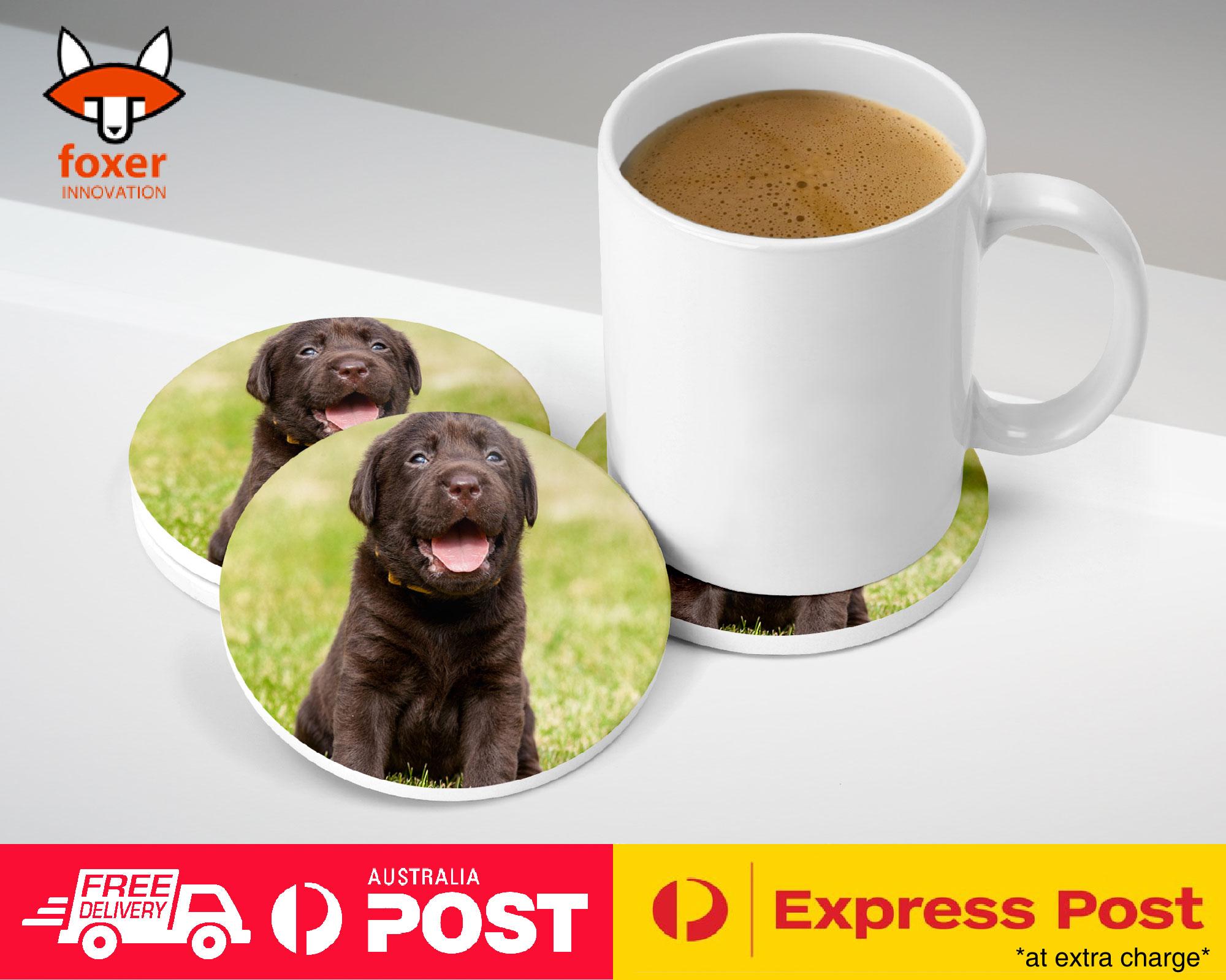 COASTER COFFEE DRINKING MAT|LABRADOR RETRIEVER DOG 17