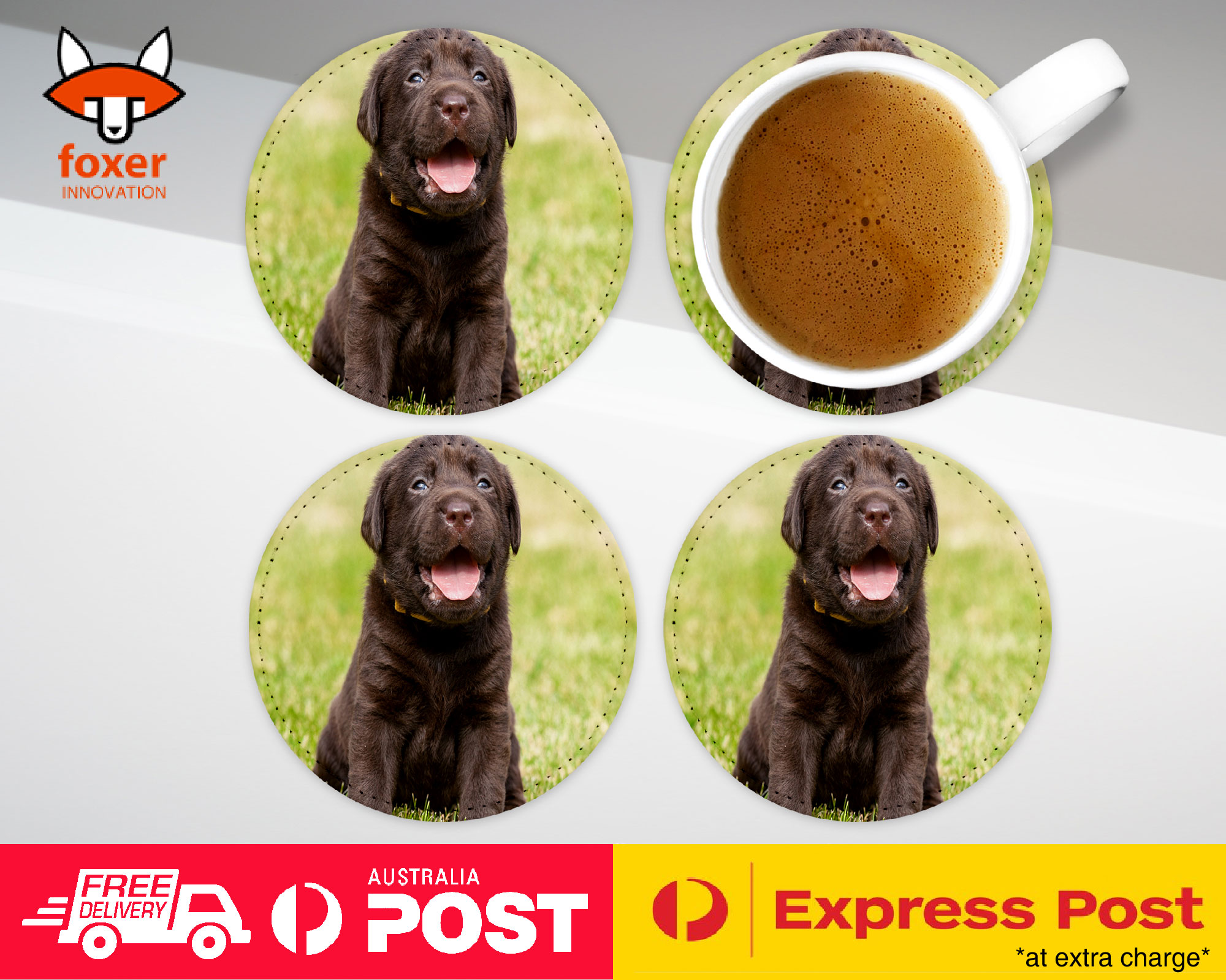 COASTER COFFEE DRINKING MAT|LABRADOR RETRIEVER DOG 17