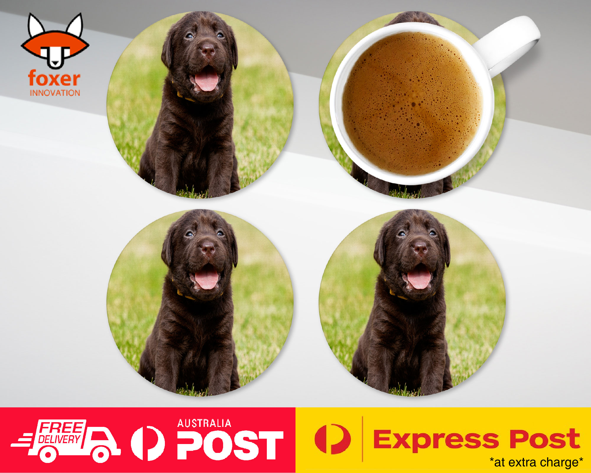 COASTER COFFEE DRINKING MAT|LABRADOR RETRIEVER DOG 17