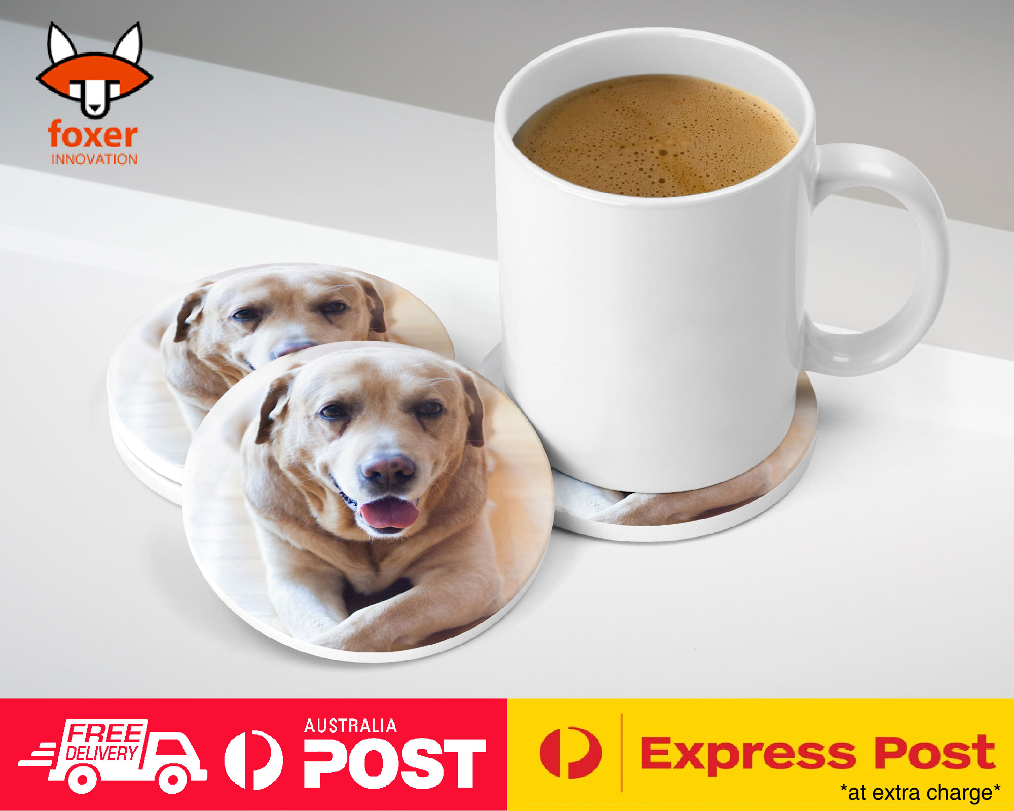 COASTER COFFEE DRINKING MAT|LABRADOR RETRIEVER DOG 18