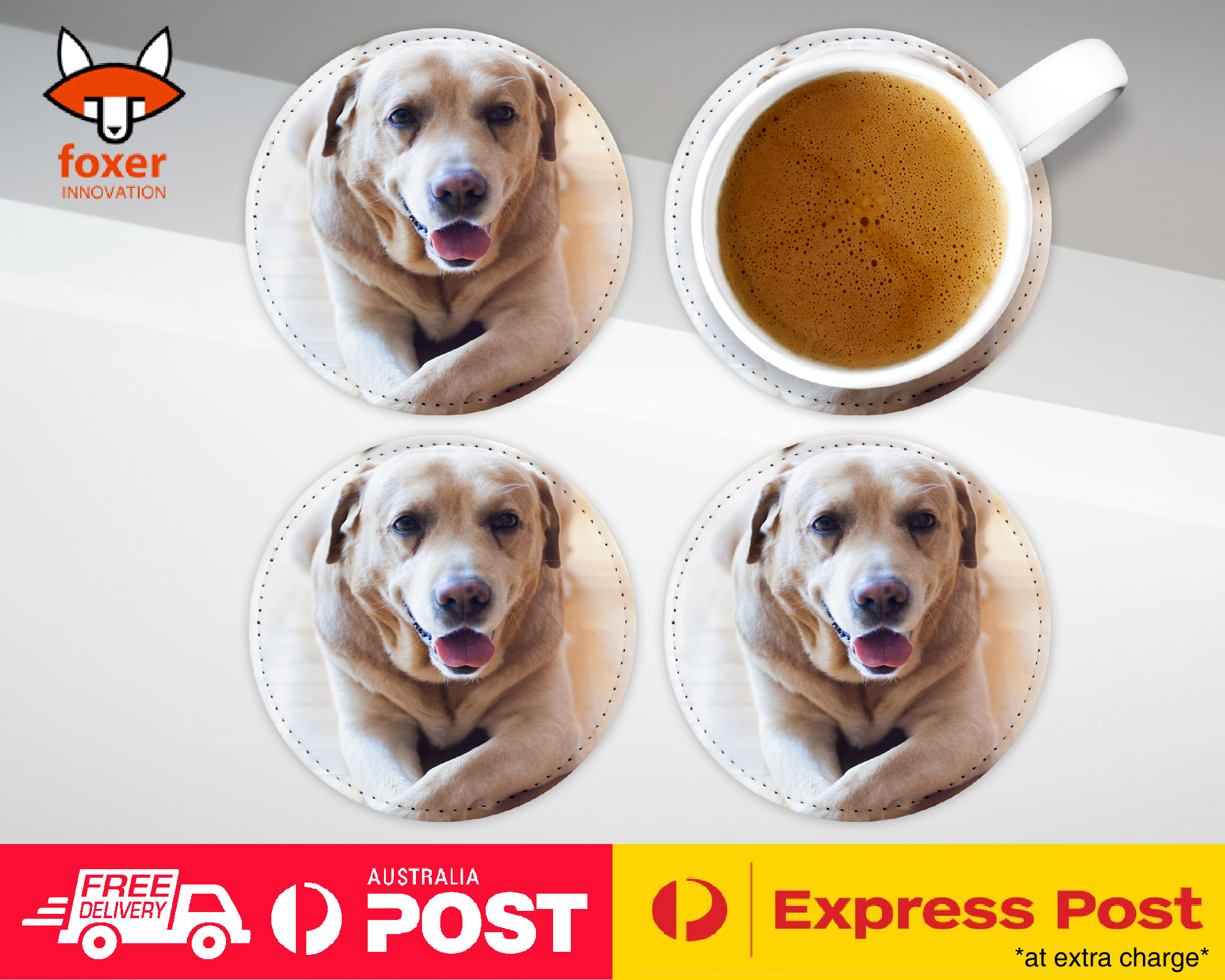 COASTER COFFEE DRINKING MAT|LABRADOR RETRIEVER DOG 18